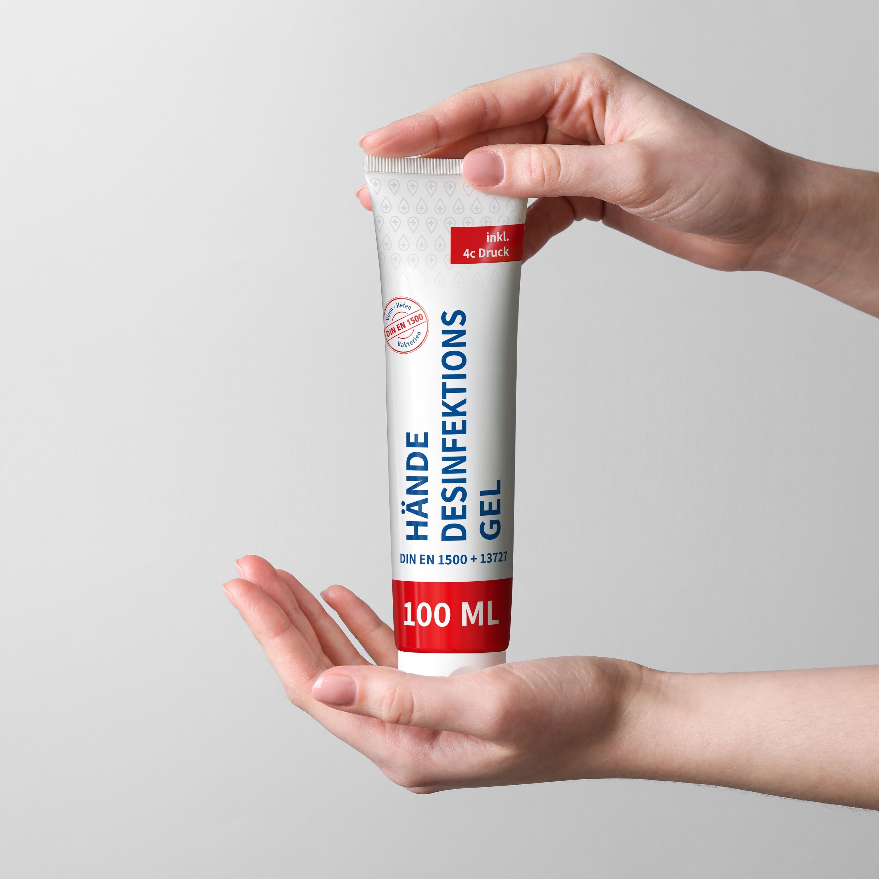 100 ml Tube Hände-Desinfektionsgel (DIN EN 1500) FullbodyPrint-639