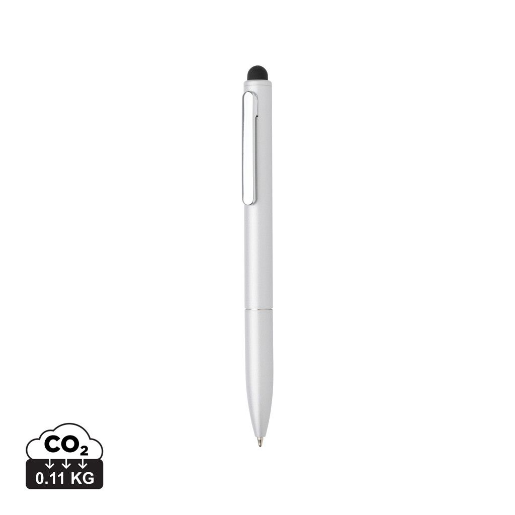 Kymi Stift mit Stylus aus RCS recyceltem Aluminum - silber-30