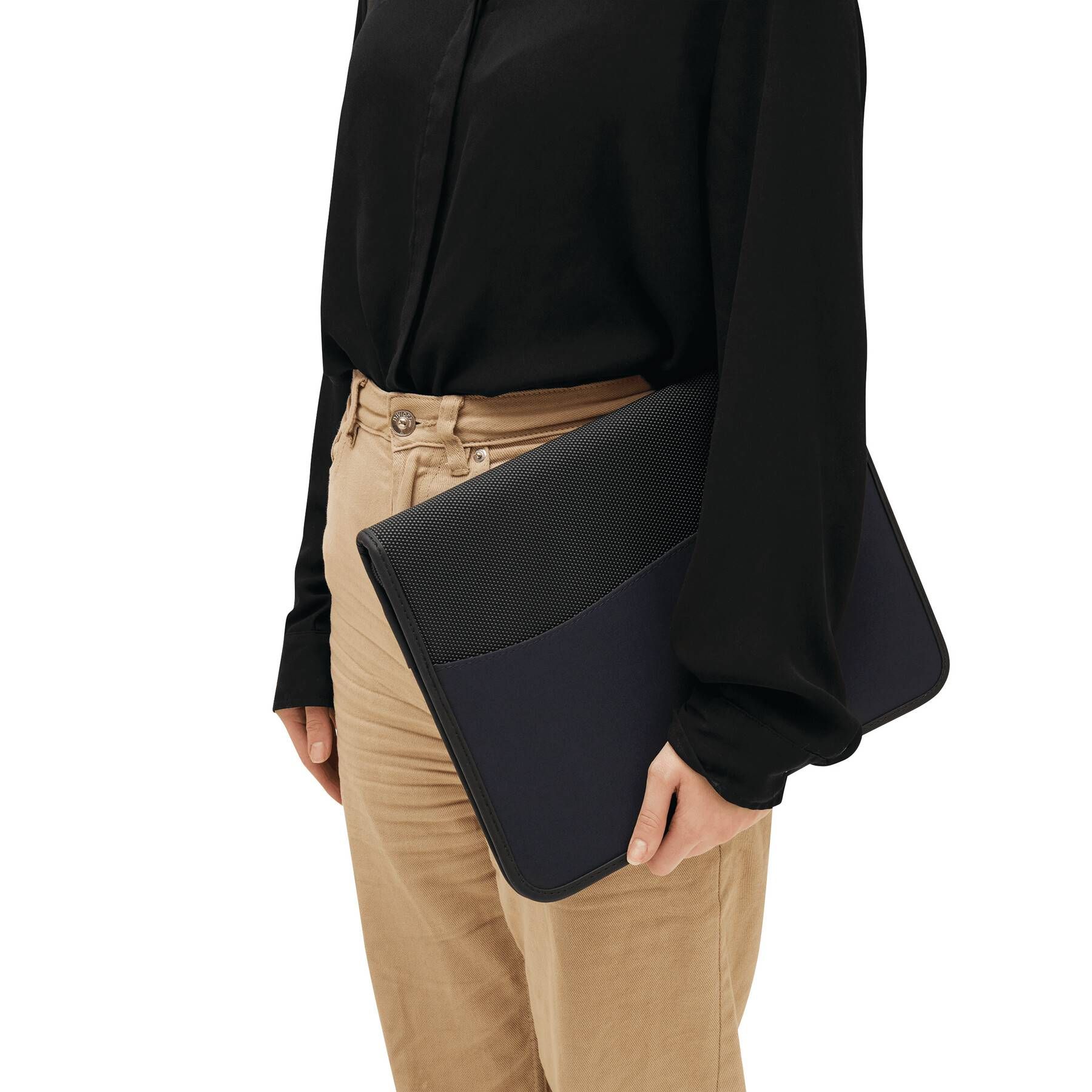 Konferenzmappe AVANTI ZIP im DIN-A4-Format - blau - schwarz-714