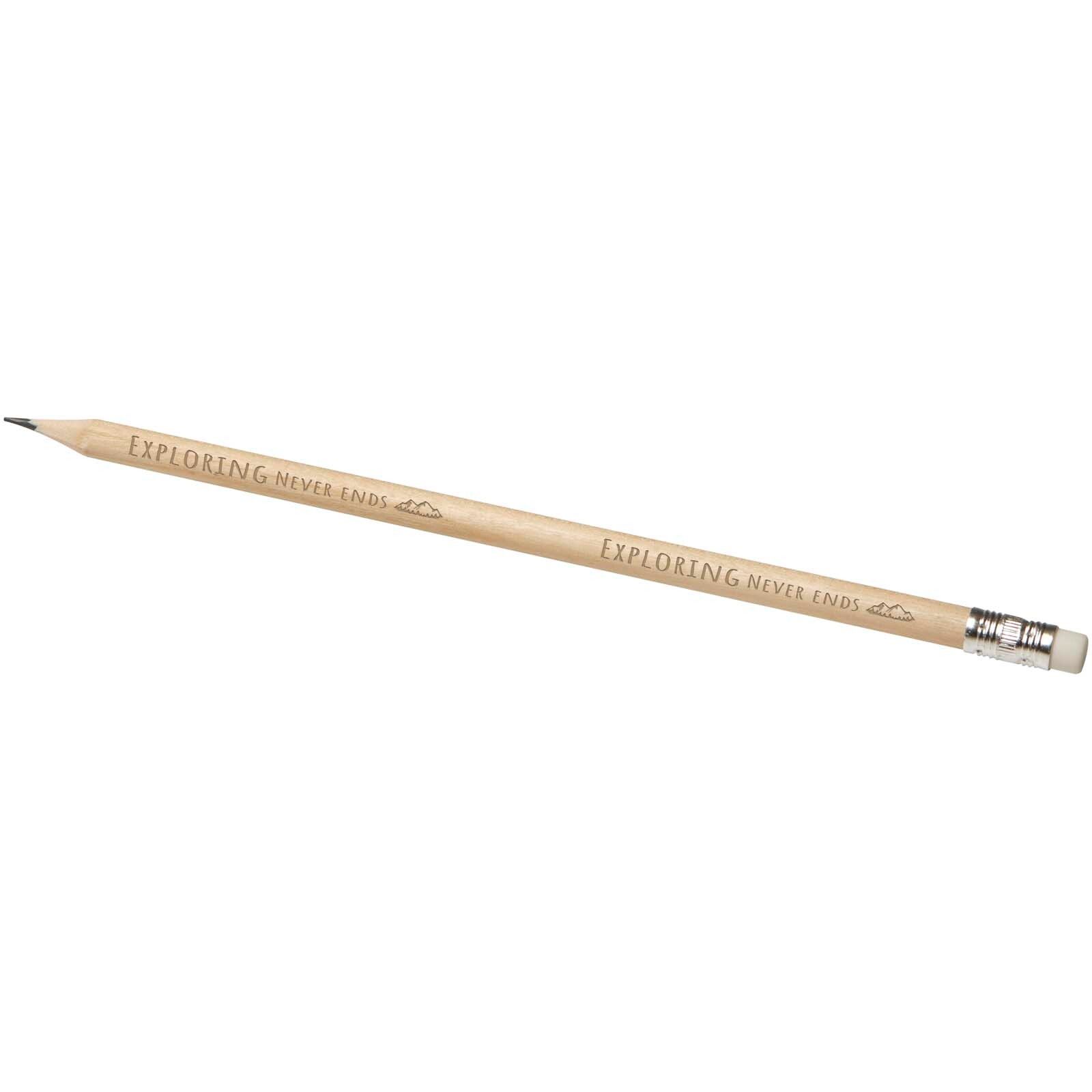 Graffo Bleistift mit Radiergummi - natur-73