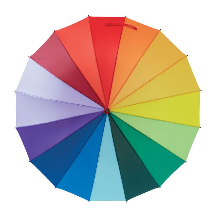 Regenschirm regenbogenfarbig BOWBRELLA - multicolour-859