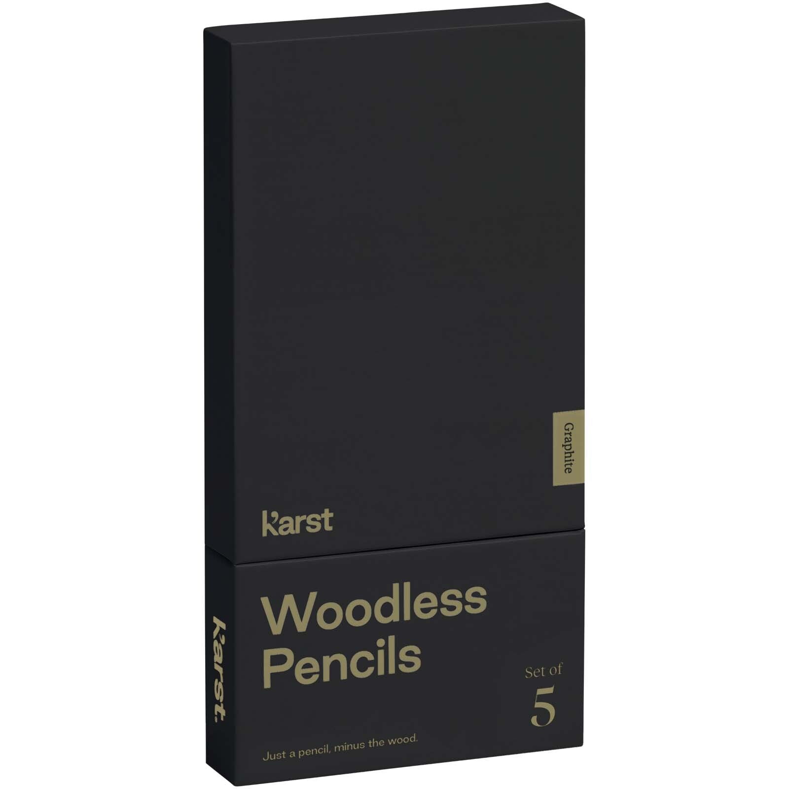 Karst 5er-Pack 2B holzlose Graphitstifte - grau-644