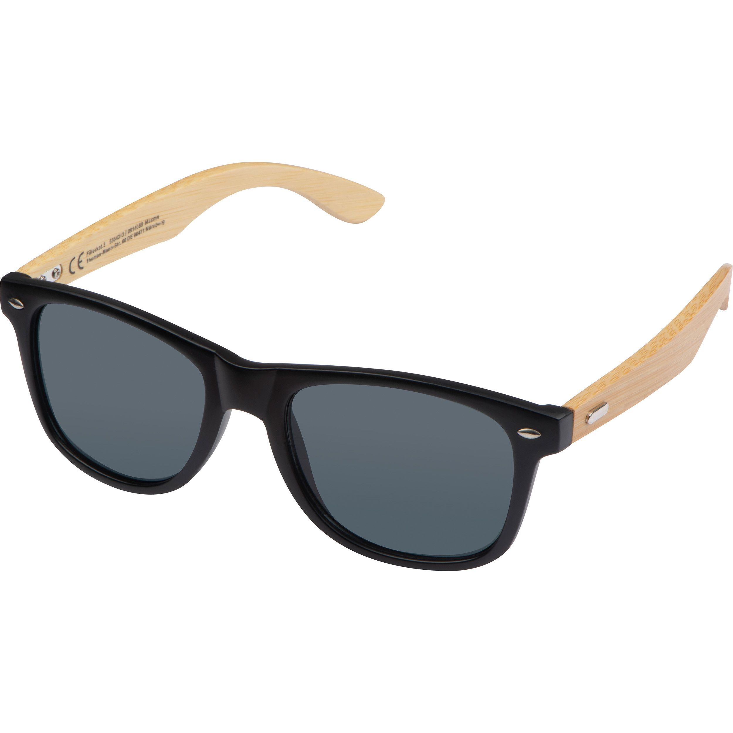 Sonnenbrille mit Bambusbügeln - beige-264