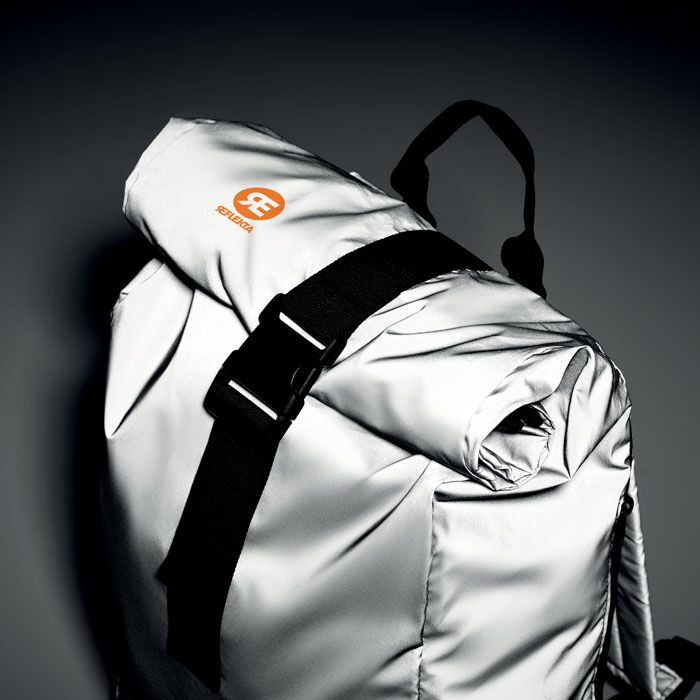 Reflektierender Rucksack BRIGHT ROLLPACK - mattsilber-666