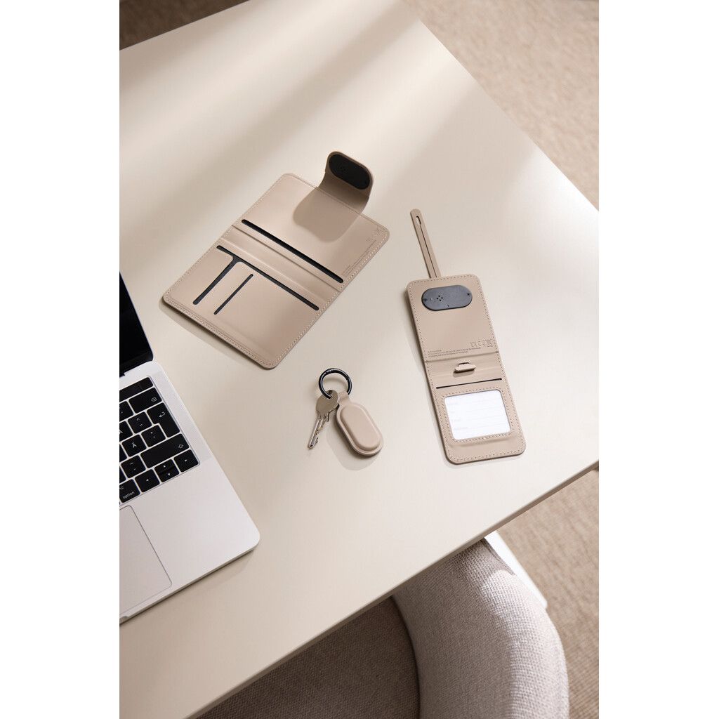 VINGA Baltimore RCS Passport Cover mit Dual-Finder - greige-888