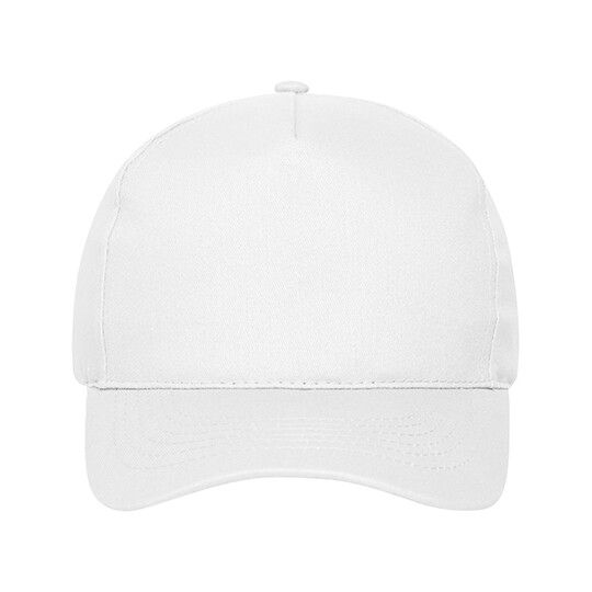 5 Panel Cap Bio Cotton - white-552