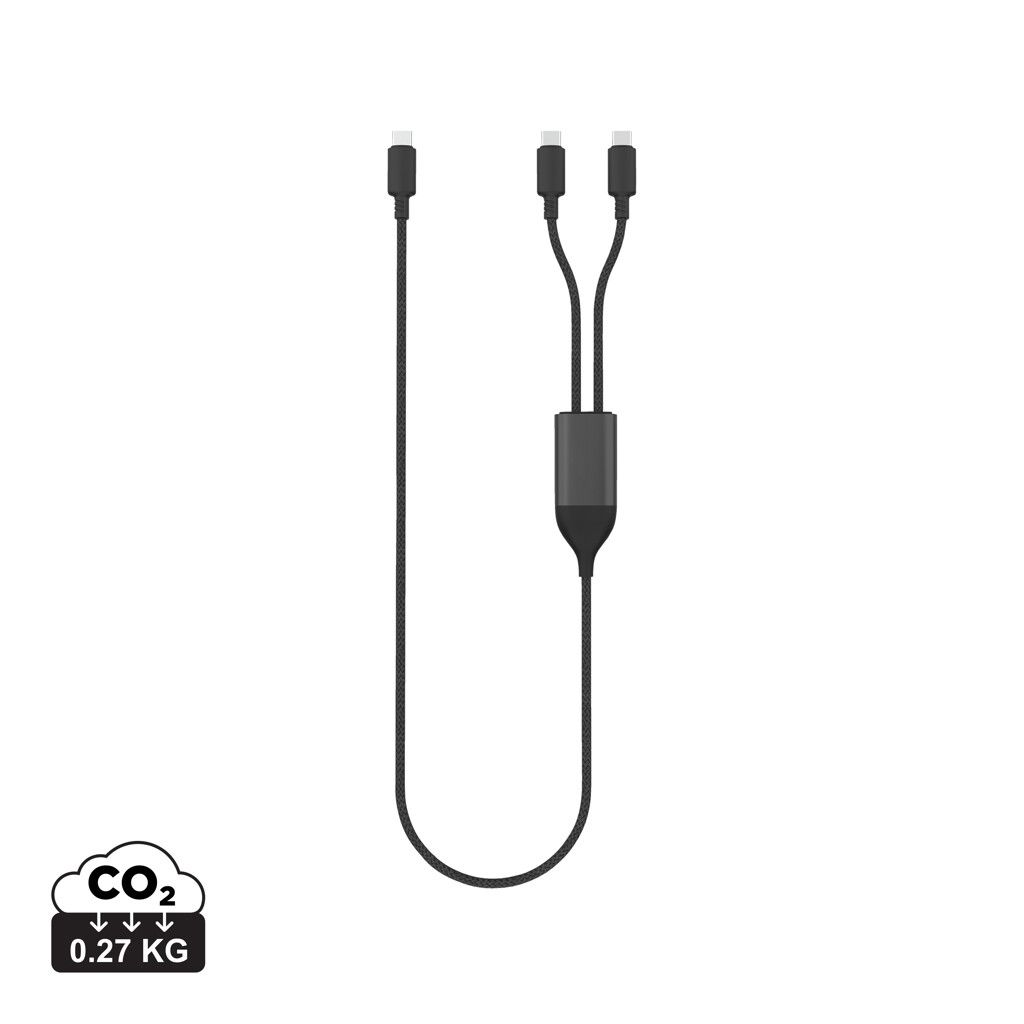 Terra 100W RCS-Kabel mit zwei USB-C-Ausgängen - schwarz-919