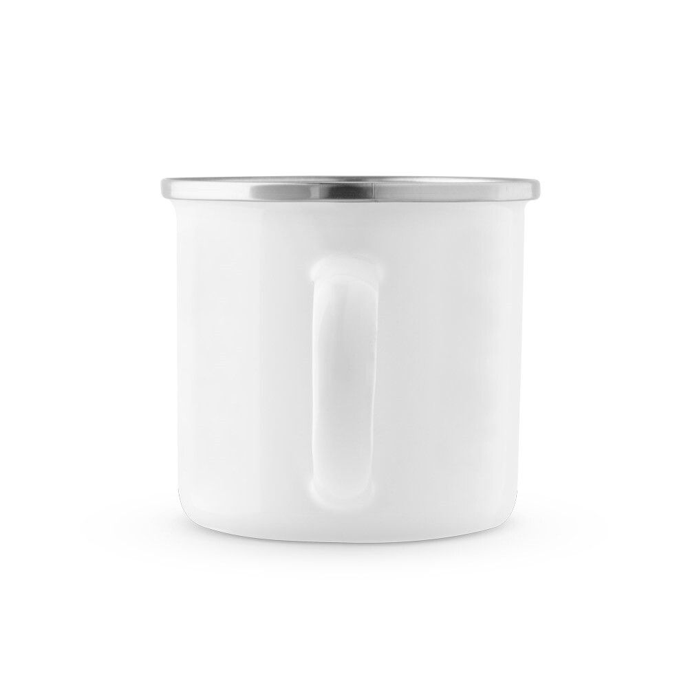 GOTZE SUB Tasse (350 mL) aus Emaille geeignet für Sublimation - weiß-157