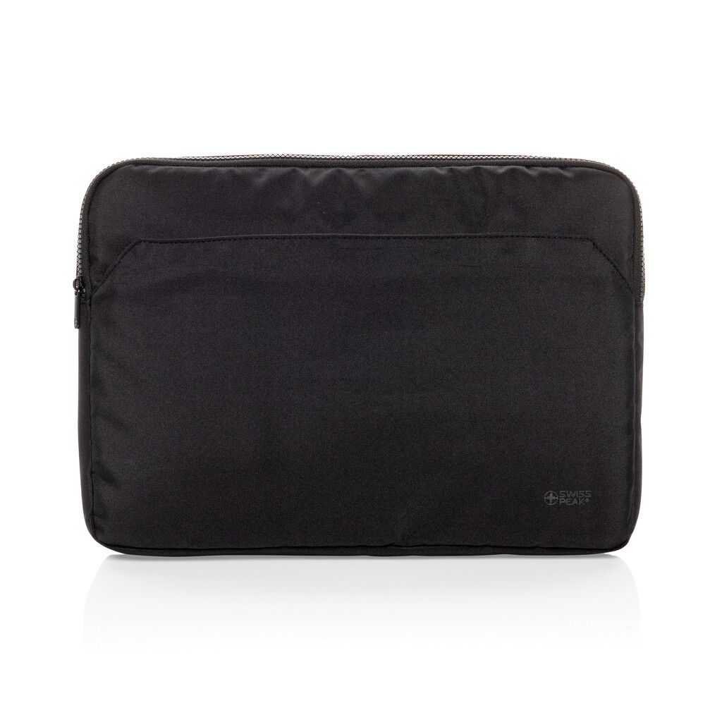 Swiss Peak Aware™ RPET Essential 15.6" Laptop Sleeve - schwarz-179