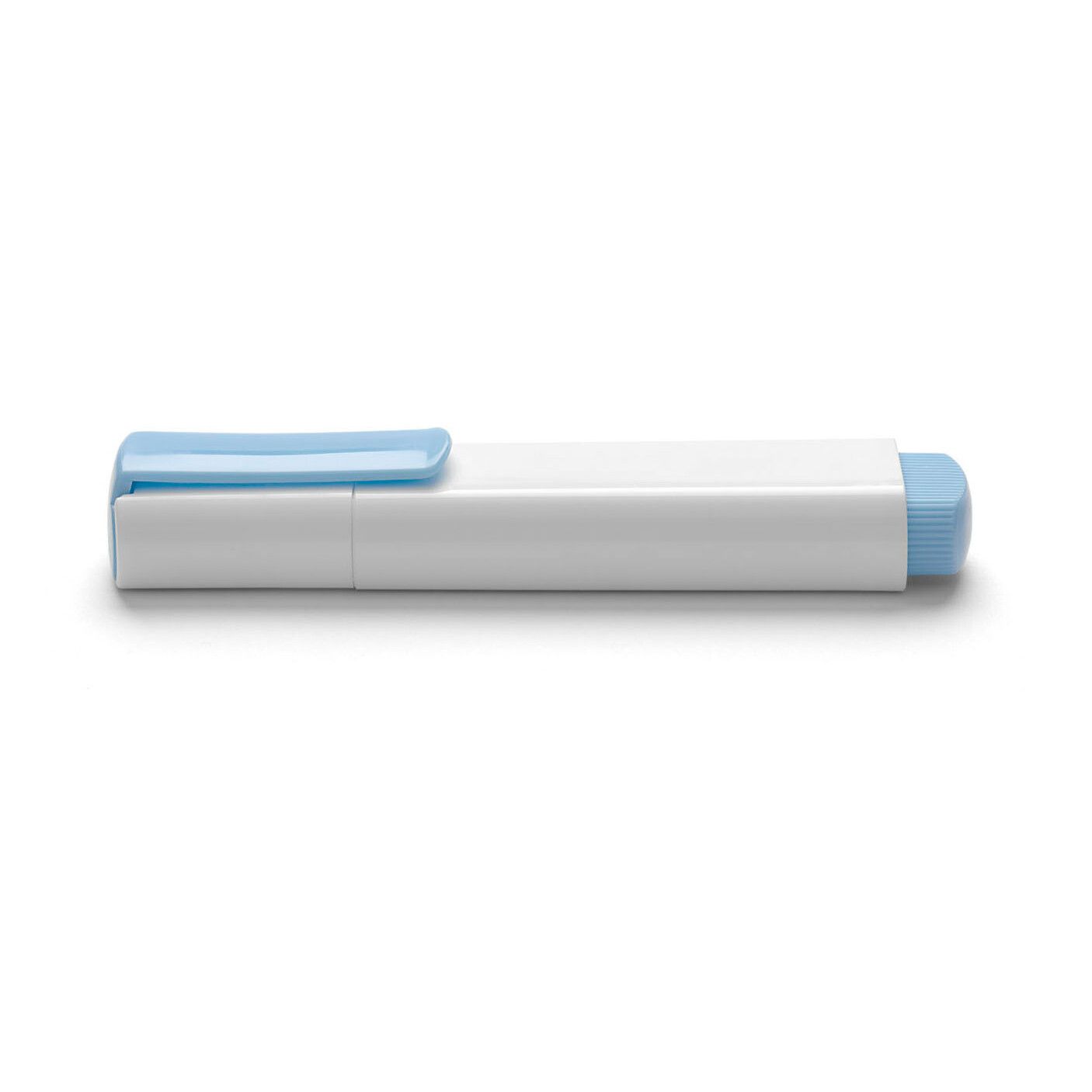 weiss mit blau