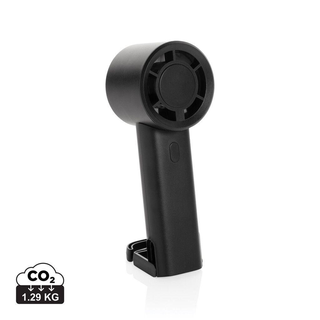Twist wiederaufladbarer tragbarer Ventilator aus RCS rABS - schwarz-318