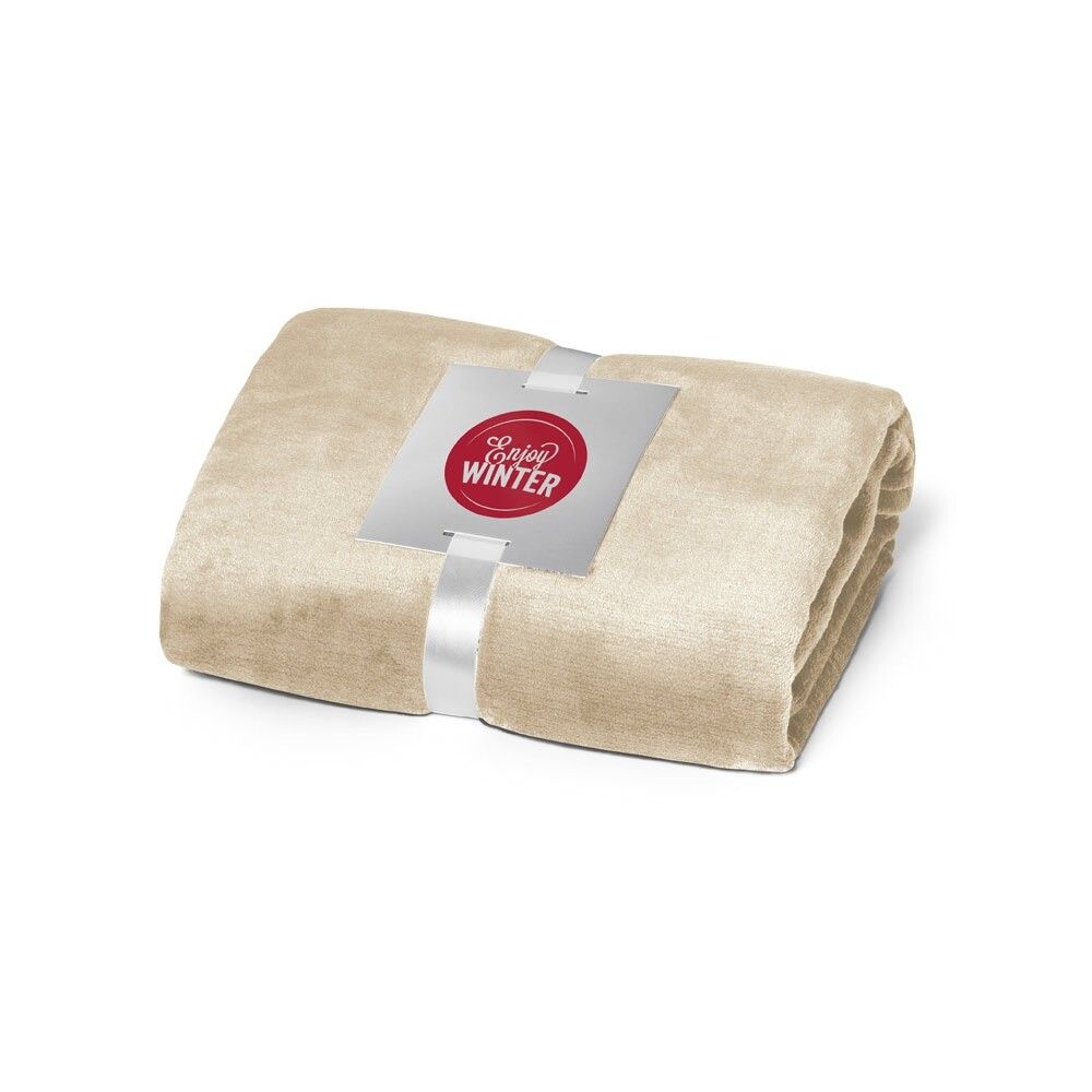 DYLEAF Fleecedecke (240 g/m²) mit Personalisierungskarte - burgunder-410