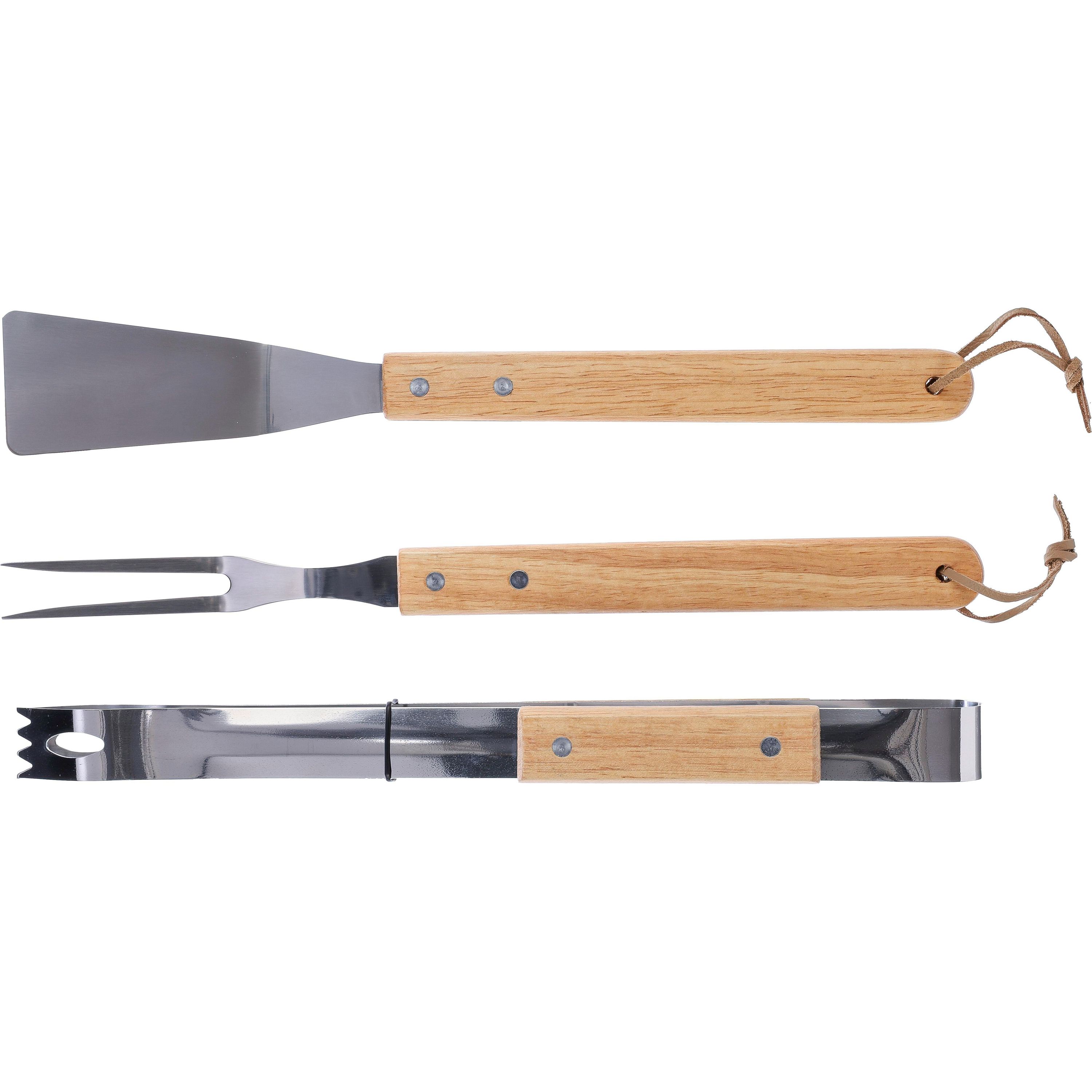 Grill-Set aus Edelstahl Kaitlyn - braun-309