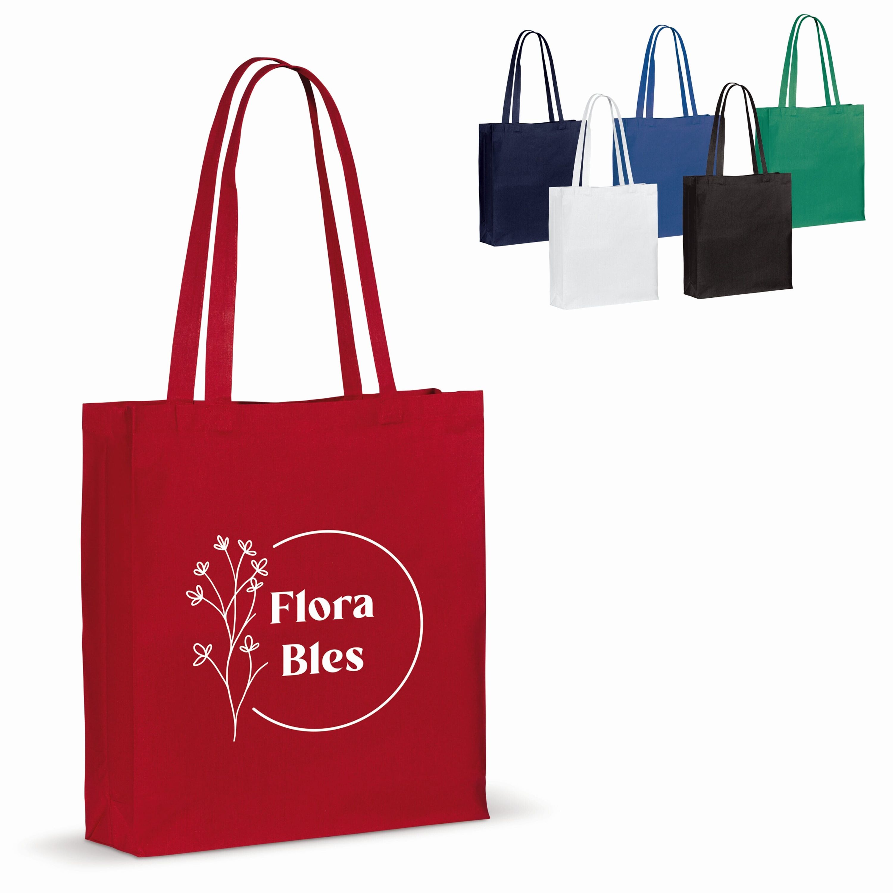 Tasche aus recycelter Baumwolle 140g/m² 38x10x42cm - rot-364