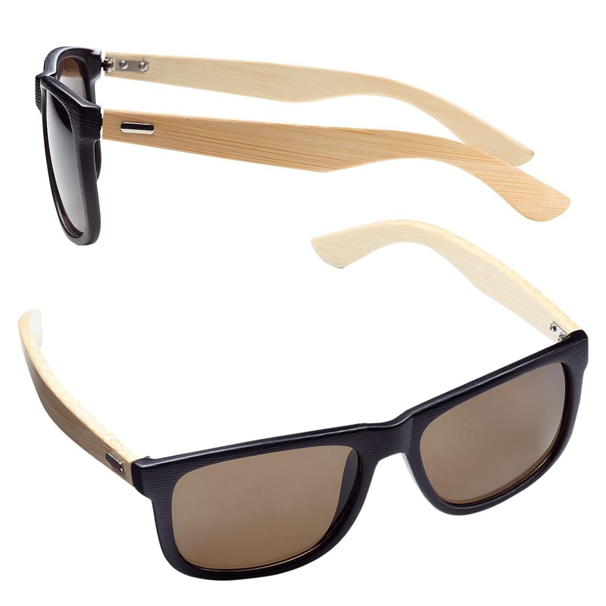 Sonnenbrille Bamboo - schwarz - braun-99