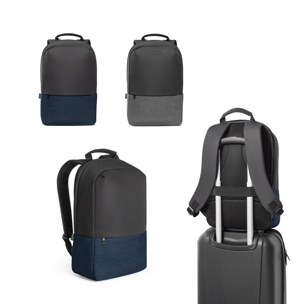 GENOA BPACK Anti-Diebstahl-Rucksack aus 600D recyceltem Polyester - grau-494