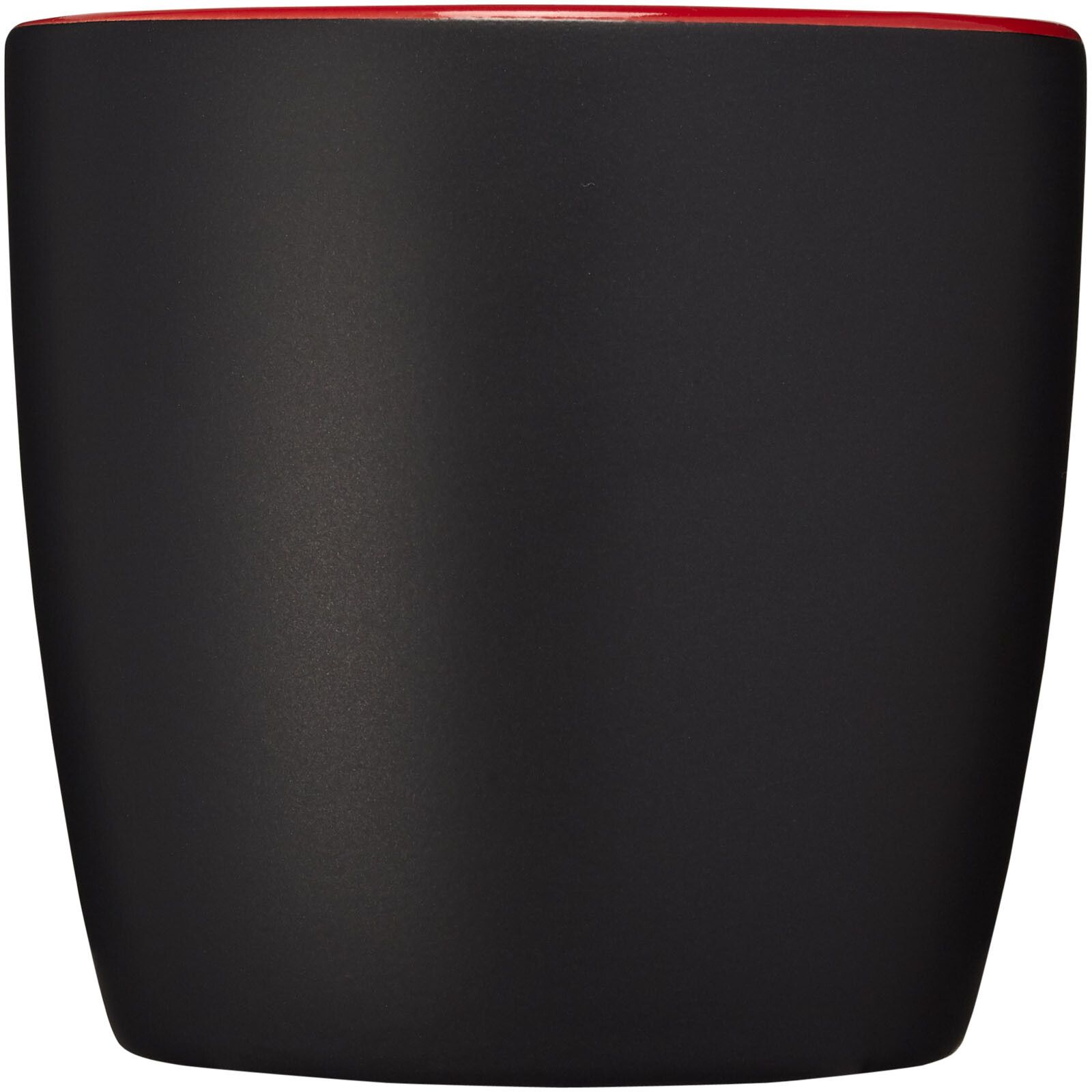 Riviera 340 ml Keramikbecher - schwarz -  rot-830