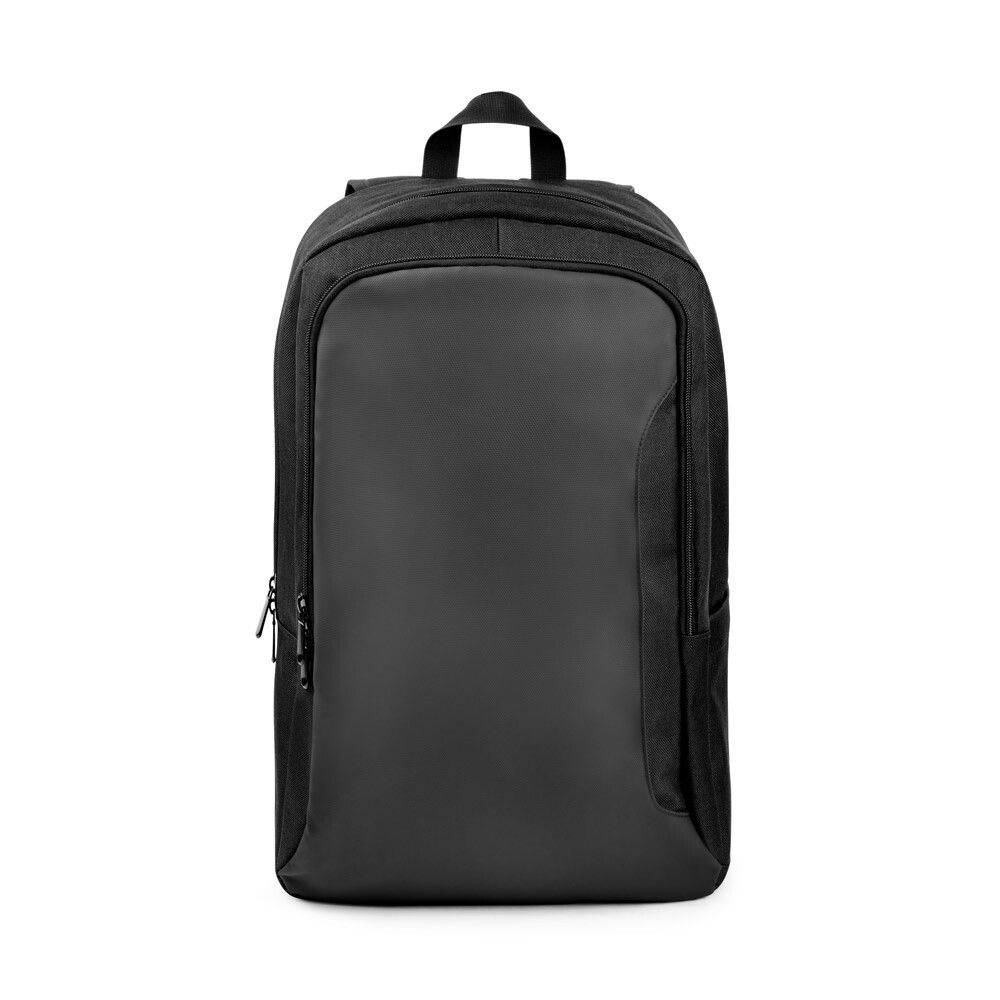 DRAMMEN Laptop-Rucksack aus hochdichtem 600D-Recycling-Polyester - schwarz-998