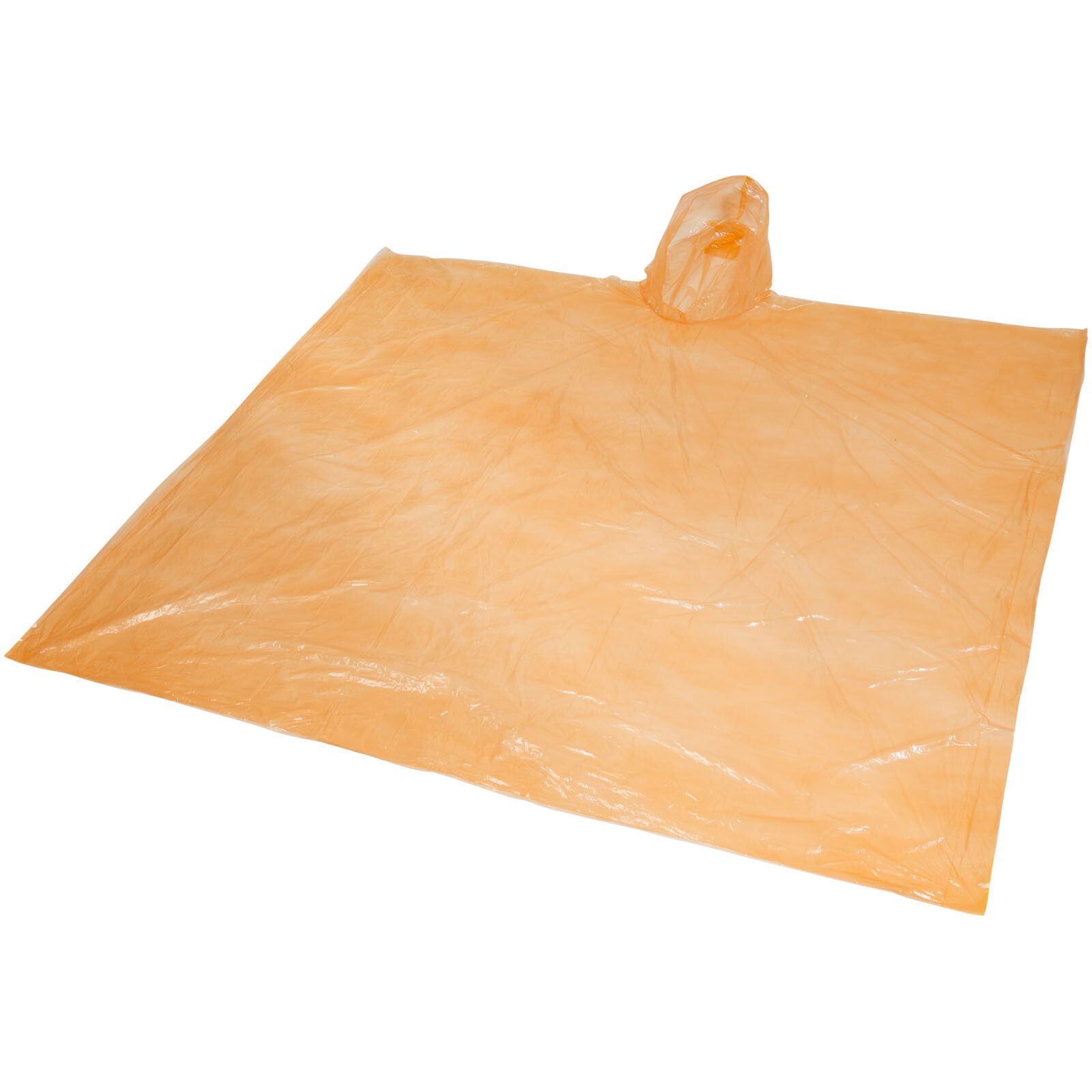 Ziva Einweg Regenponcho mit Hülle - orange-728