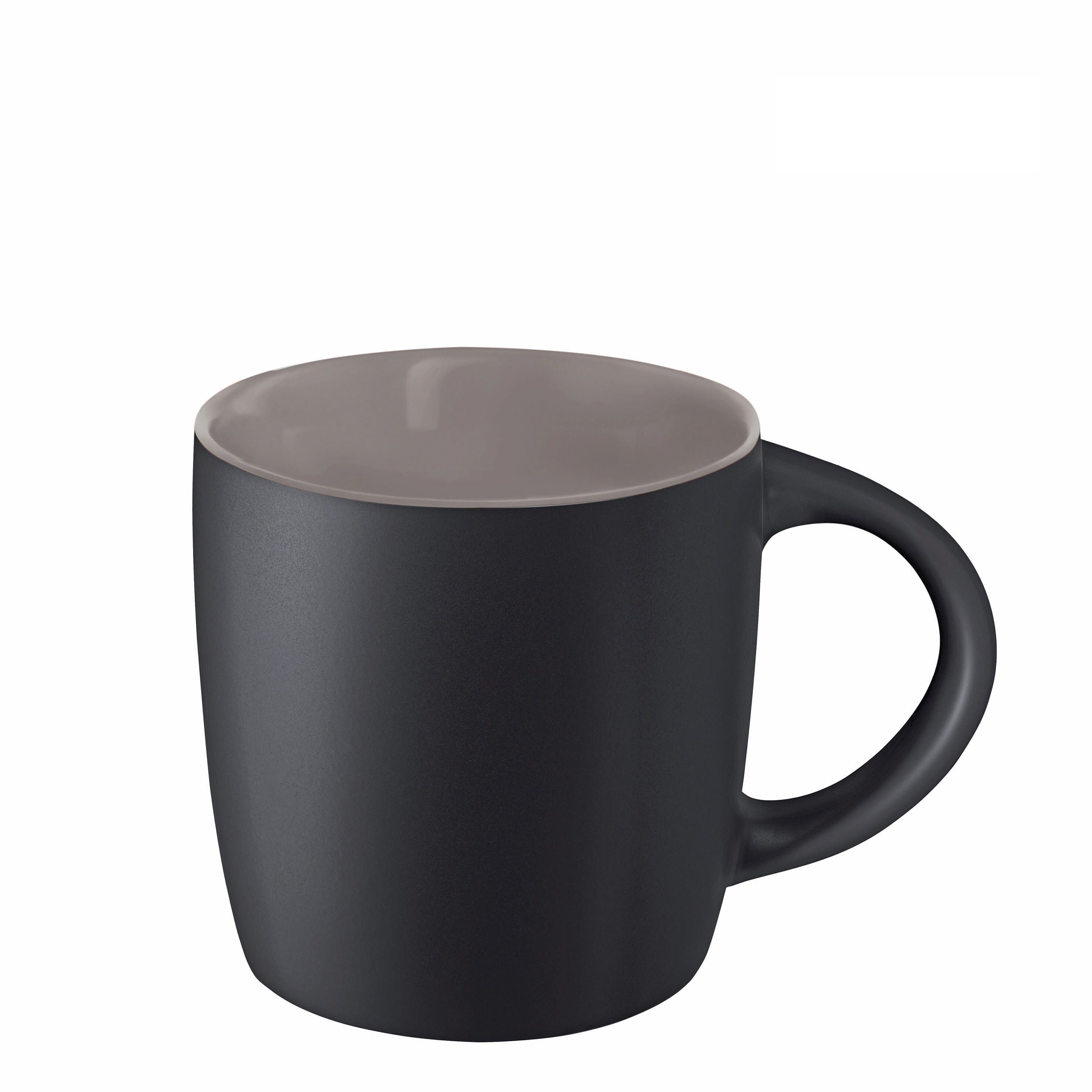Ennia Black Inside Steinzeugtasse 250 ml - warmes grau-130