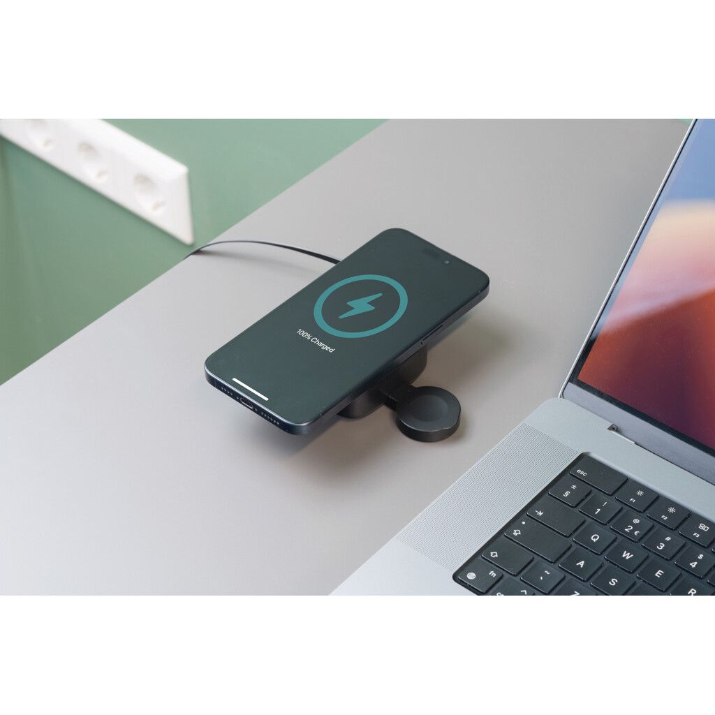 Urban Vitamin Goleta 2-in-1 15W Magnetic Wireless Charger - schwarz-616