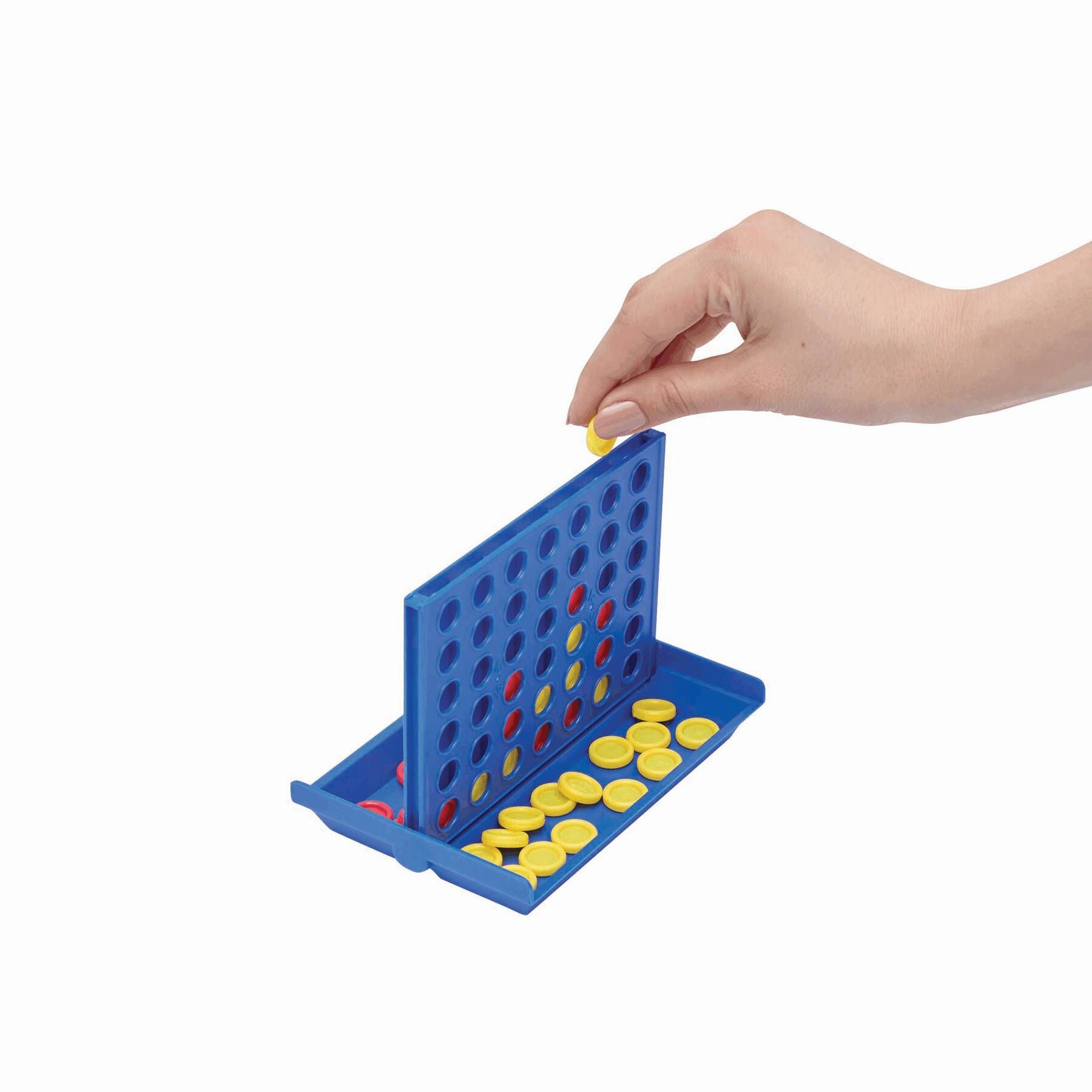 Reisespiel 4 IN A LINE - blau - gelb - rot-936