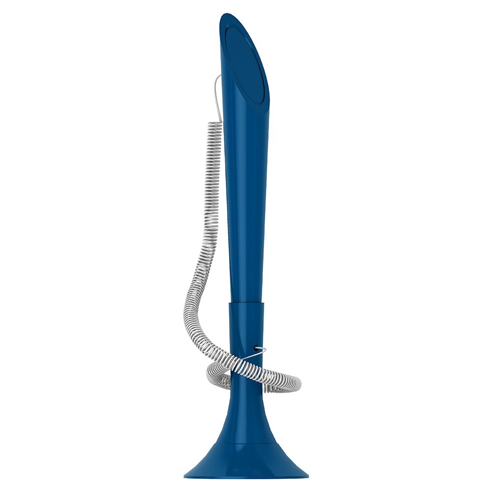 Stehkugelschreiber mit Kordel Deskpen matt Cord - mittelblau-401