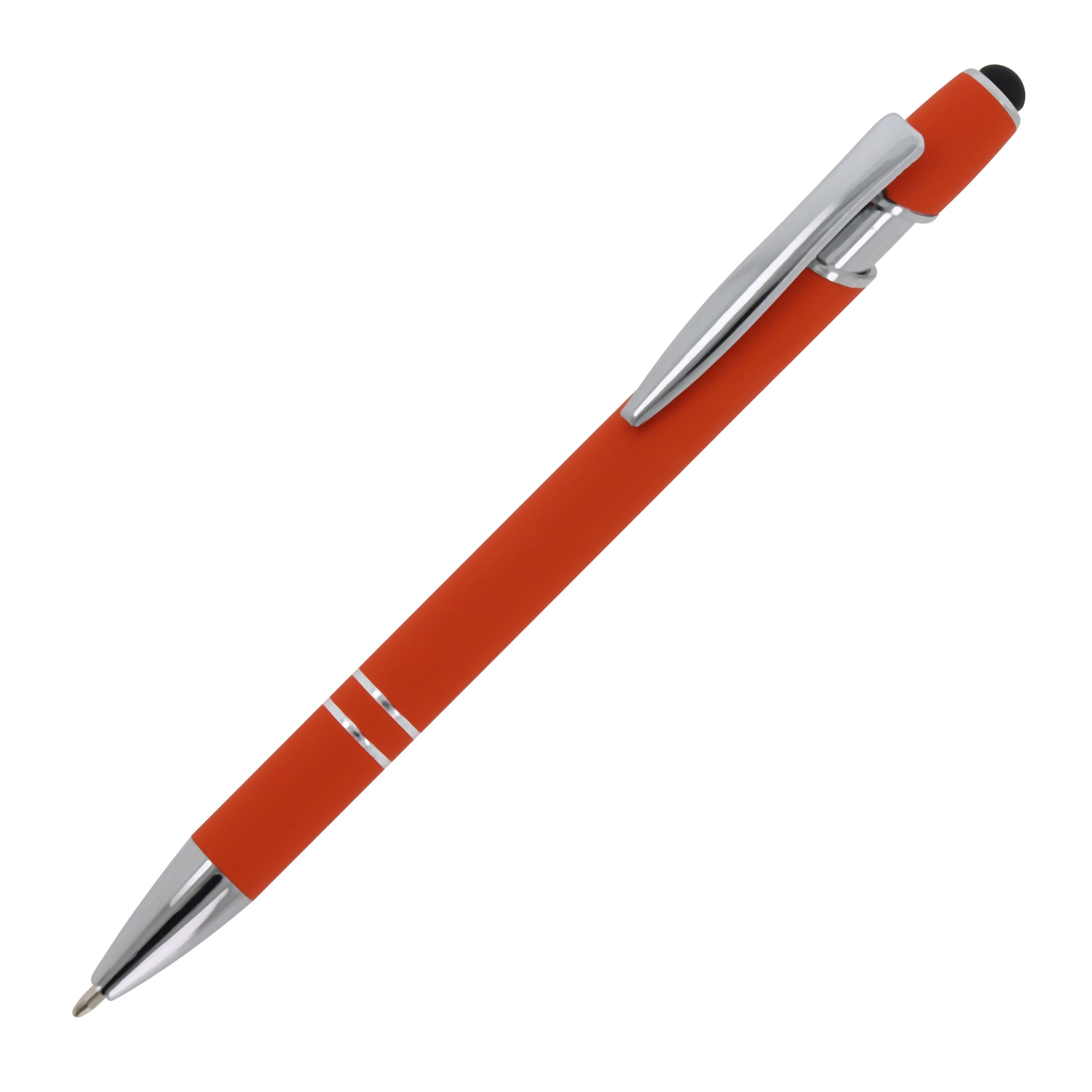 Kugelschreiber Paris Metall Soft Touch - orange-655