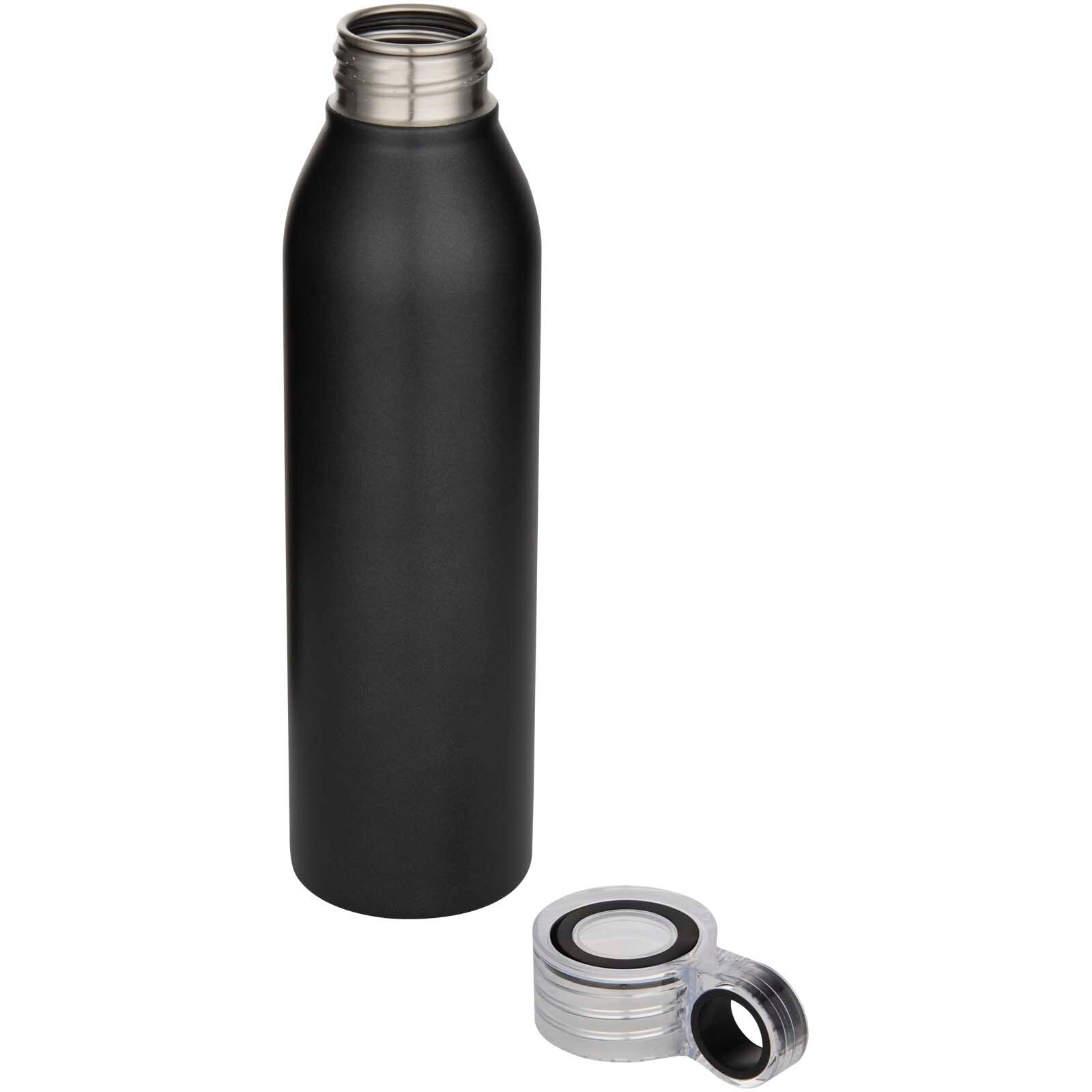 Grom 650 ml RCS-zertifizierte Trinkflasche aus recyceltem Edelstahl - schwarz-555