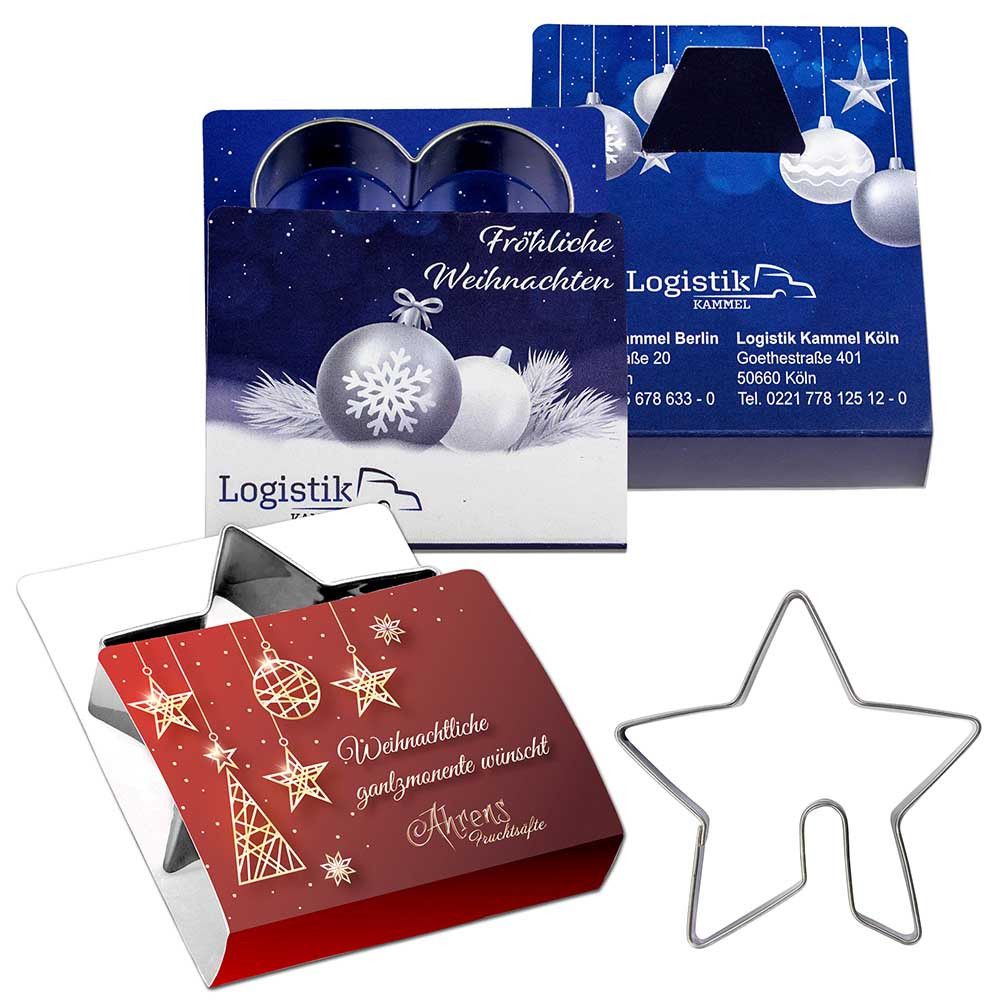 Backförmchen Single-Pack - Weihnachten - Tasse Stern Digitaldruck Vorder- und Rückseite-586
