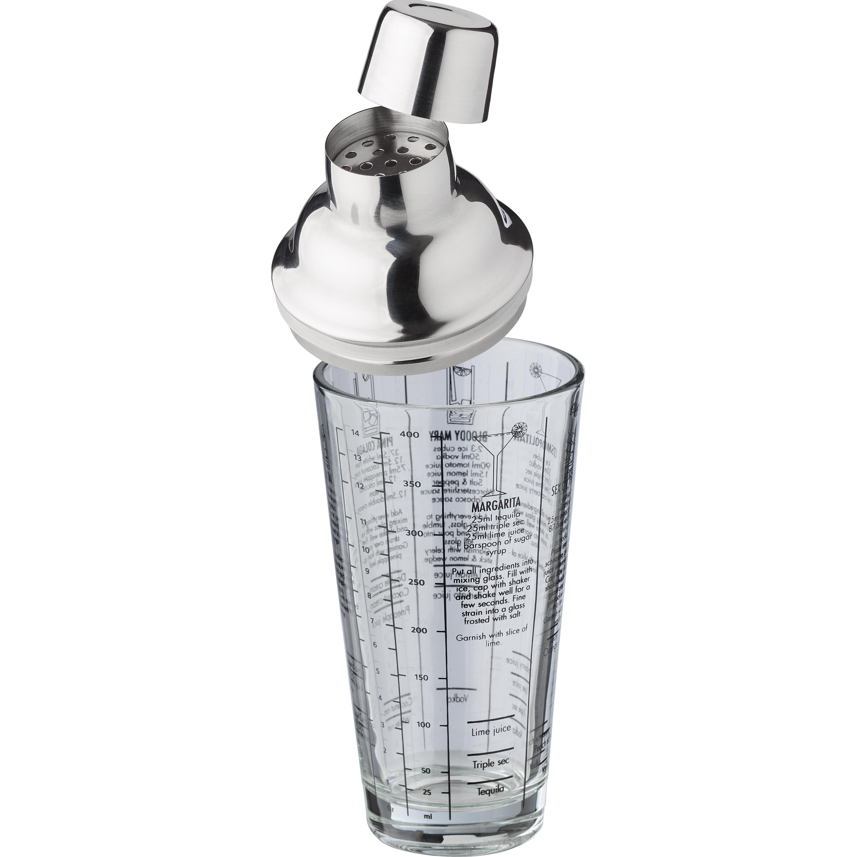 Glas-Cocktailshaker (400 ml) Adela - neutral-491
