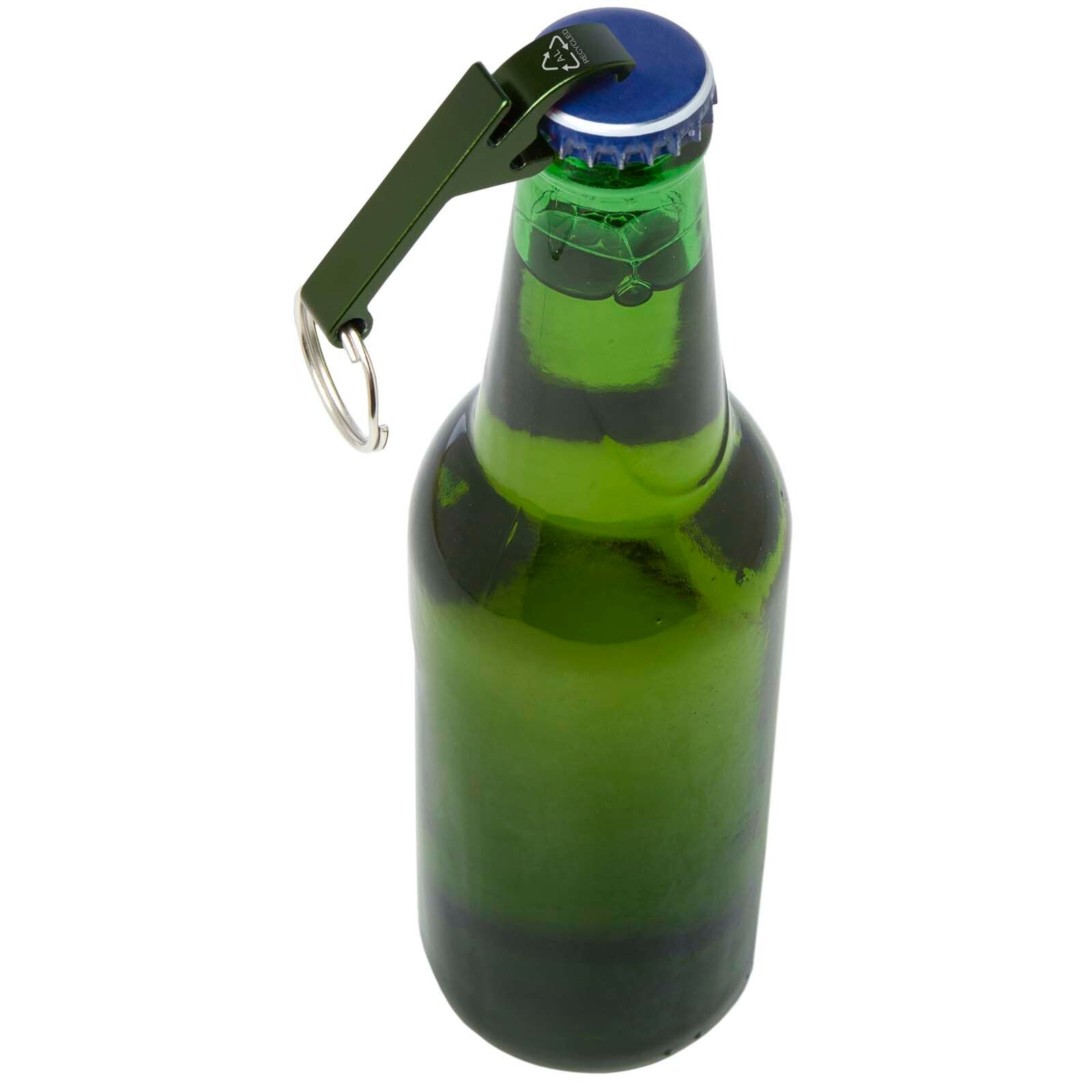 Tao Schlüsselanhänger mit Flaschen- und Dosenöffner aus recyceltem RCS Aluminium - grün-272