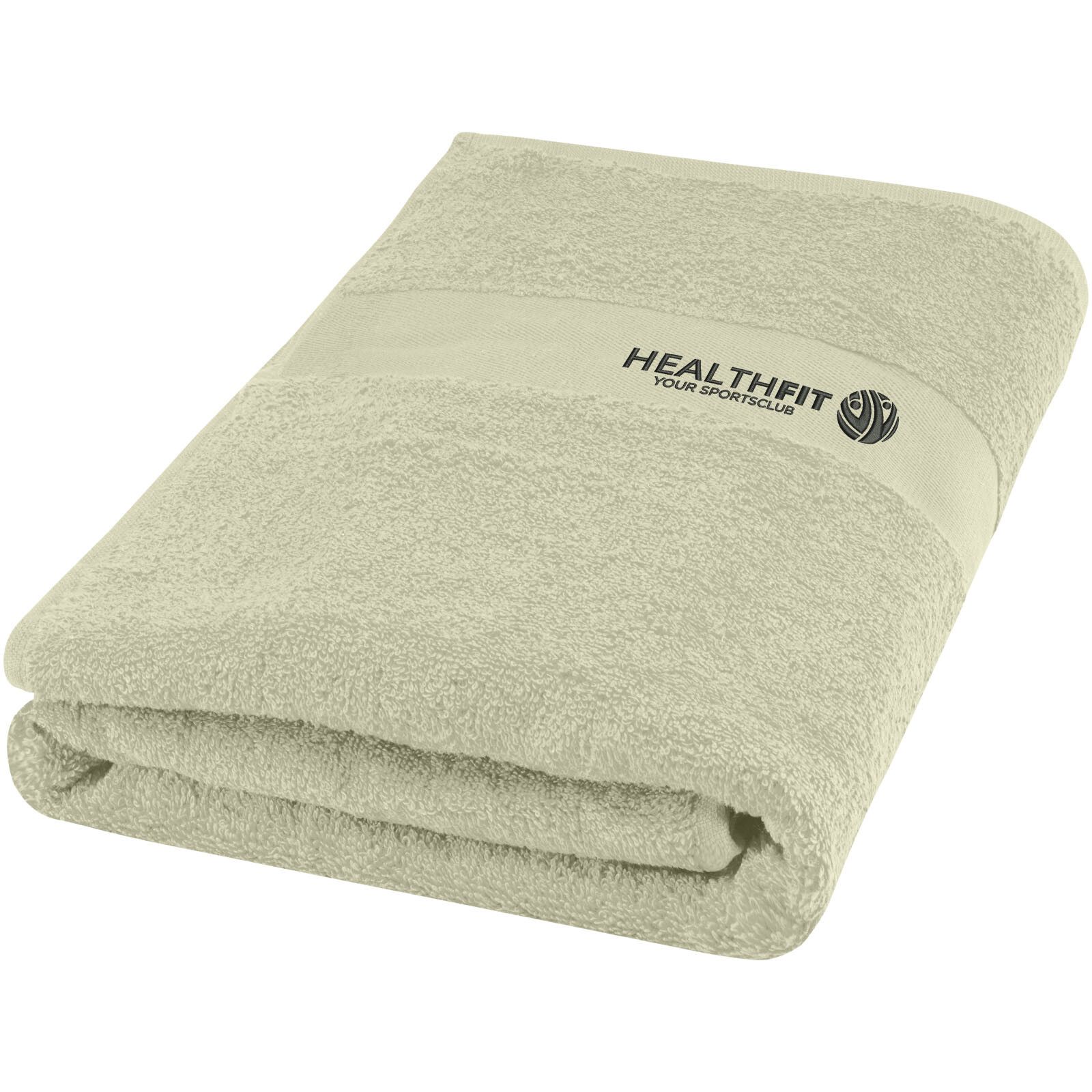 Amelia 450 g/m² Baumwollhandtuch 70 x 140 cm - hellgrau-393