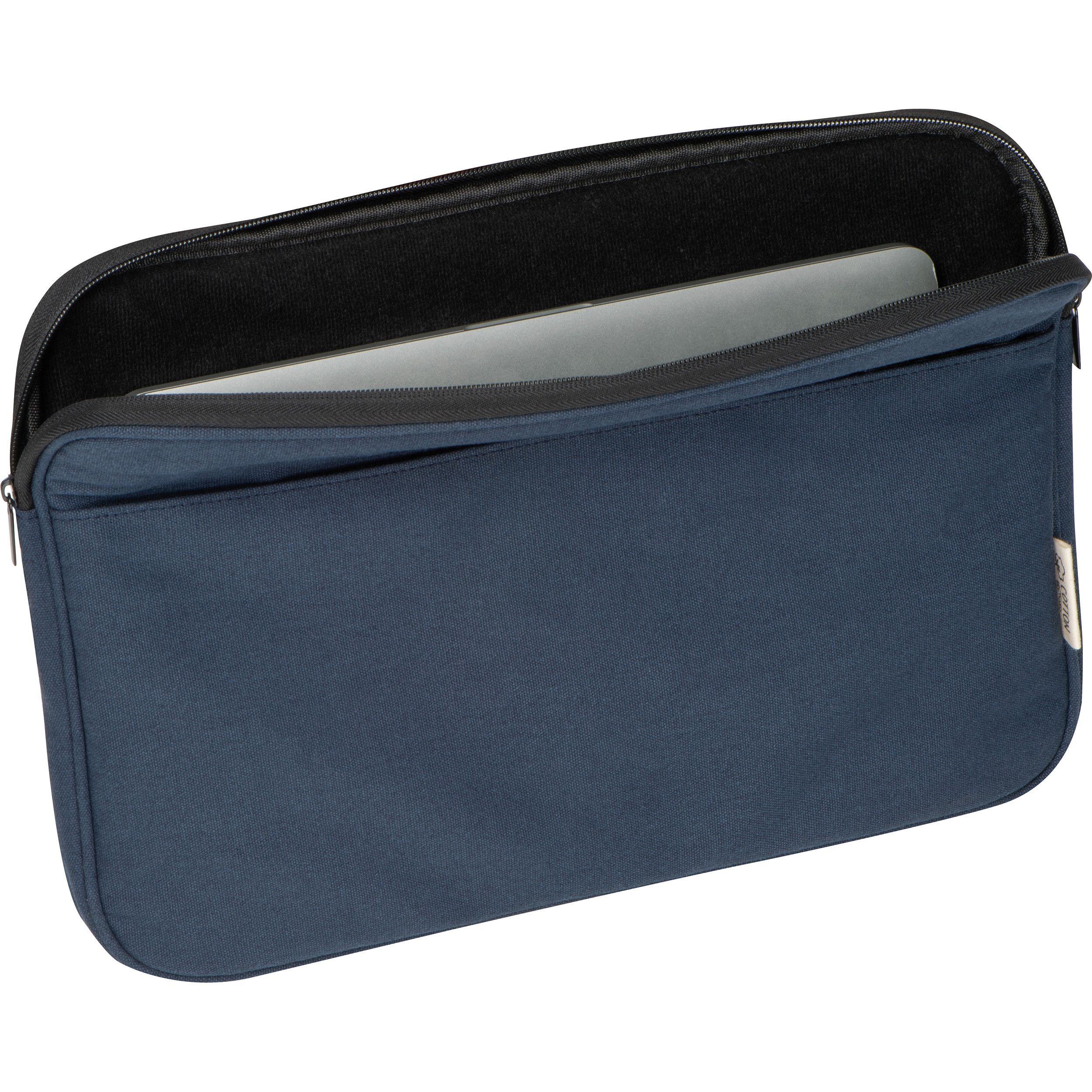 Laptoptasche aus recycelter Baumwolle - dunkelblau-680