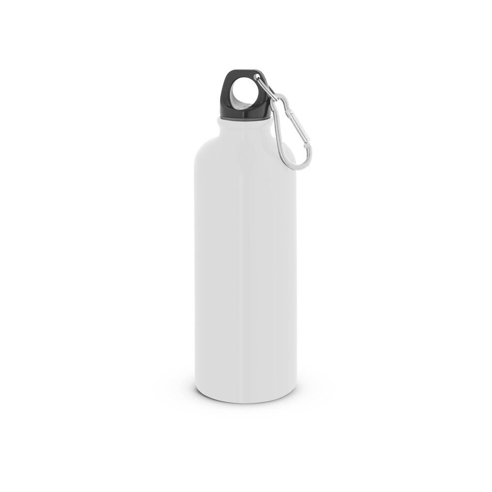 KELCE Edelstahlflasche mit einwandiger Ausführung und Karabiner, 550 ml - weiß-268