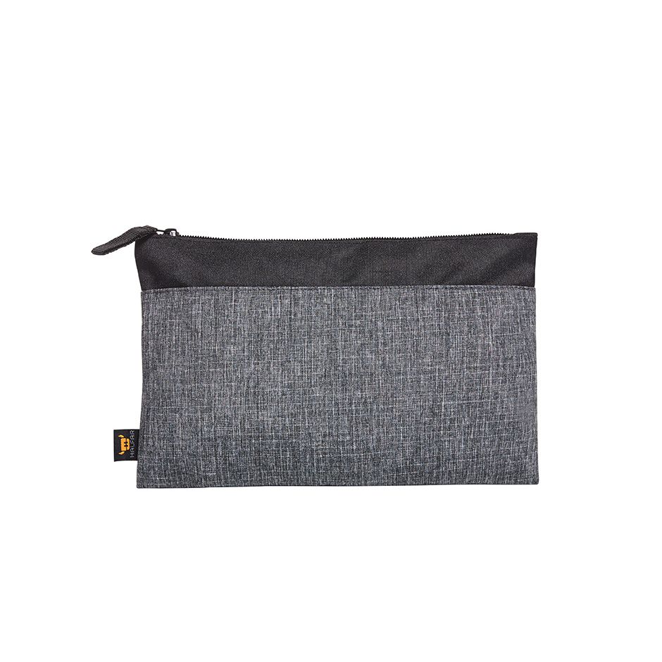 Reißverschluss-Tasche ELEGANCE - schwarz-grau meliert-792
