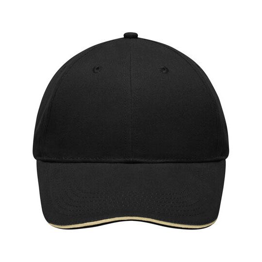 Light Brushed Sandwich Cap - navy - white-656