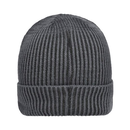 Ribbed Beanie - dark olive - anthracite-64
