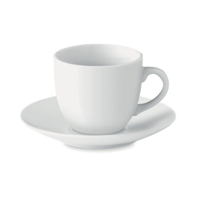 Espresso Tasse und Untertasse ESPRESSO - weiß-376