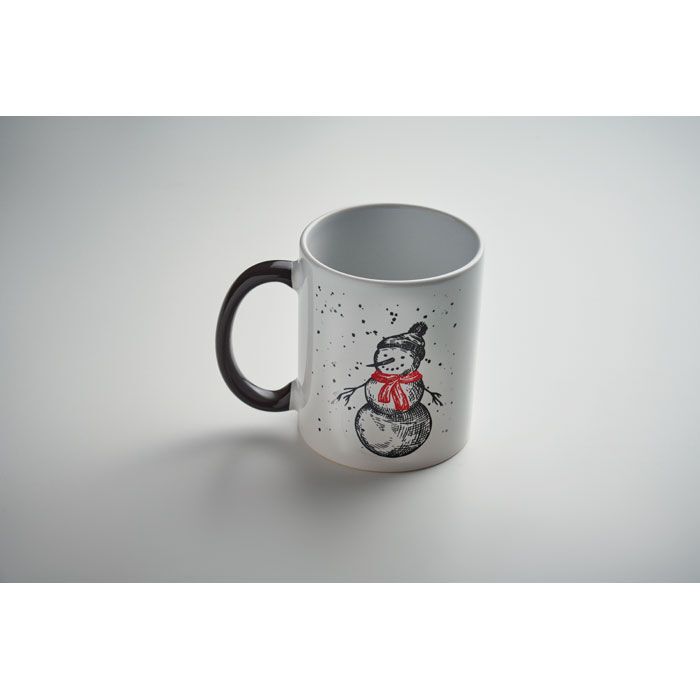 Keramikbecher 300ml FESTIMUG - schwarz - rot-417