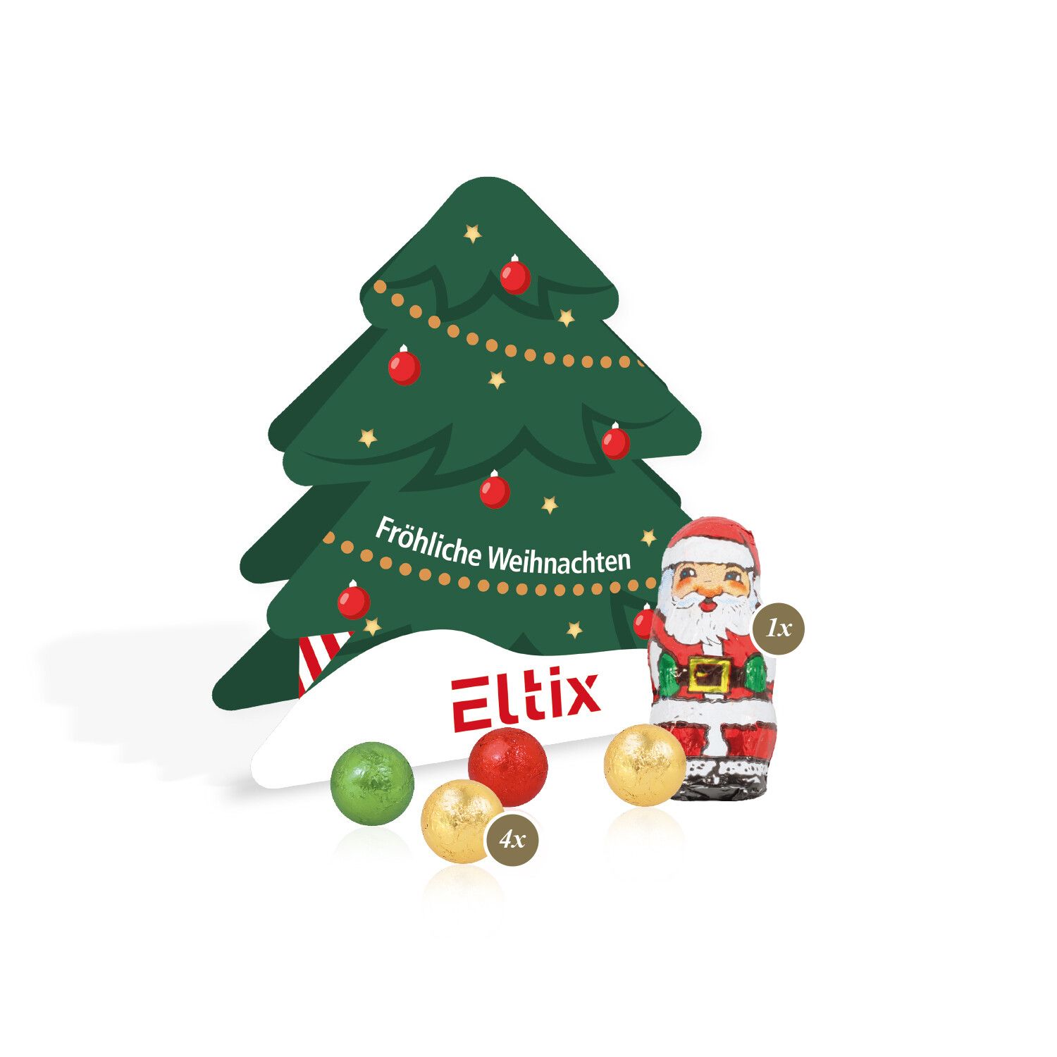 Präsent Tannenbaum mit Fairtrade Schokolade-191