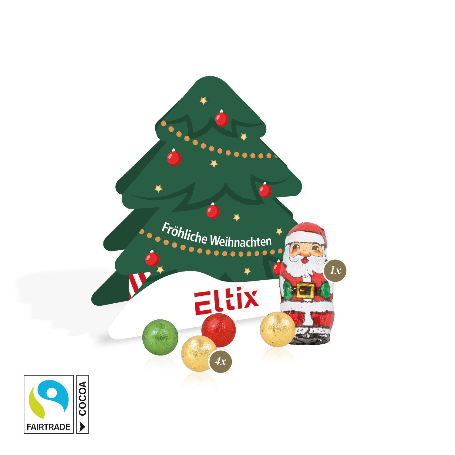 Präsent Tannenbaum mit Fairtrade Schokolade-191