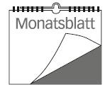 Veredelungsposition auf jedem Monatsblatt