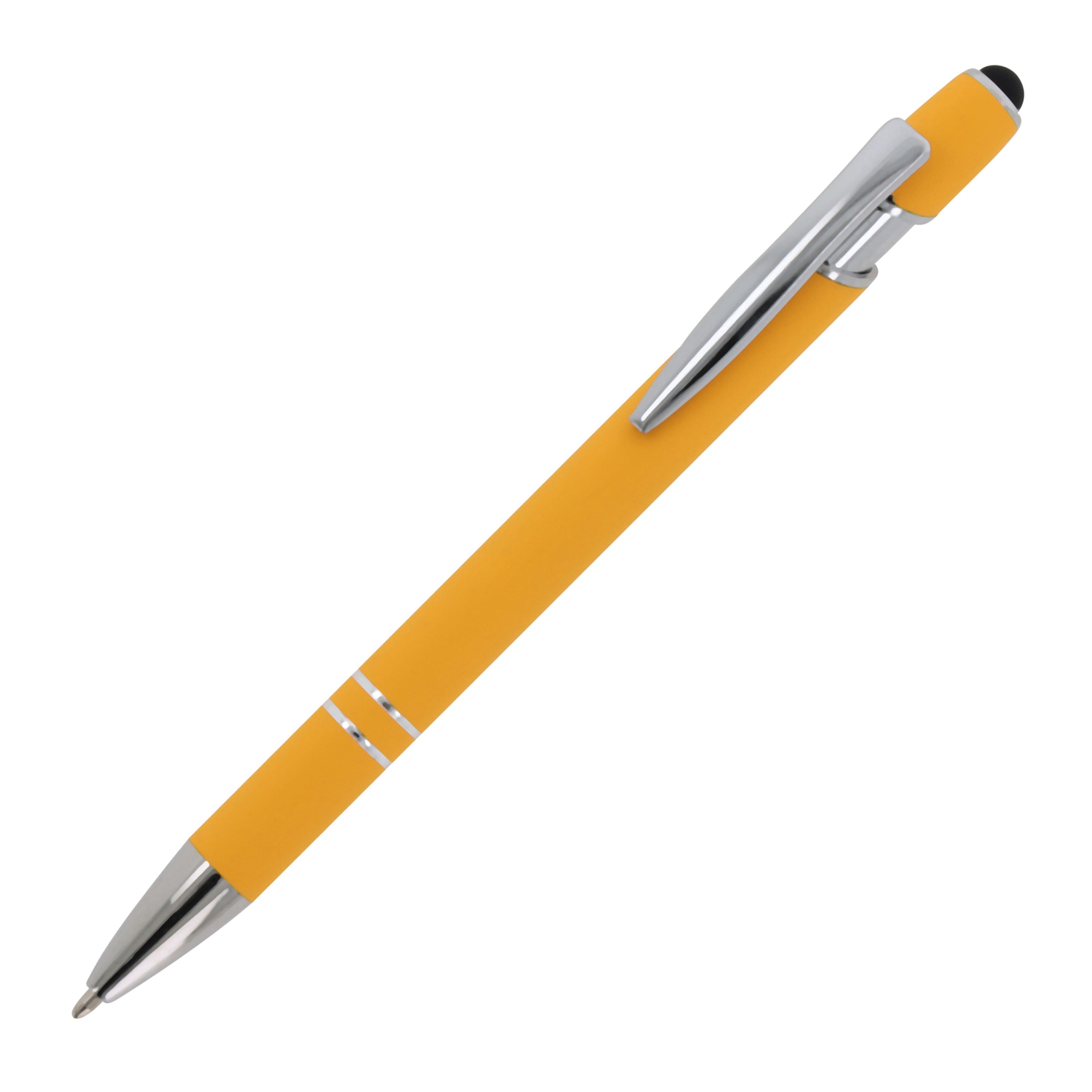 Kugelschreiber Paris Metall Soft Touch - gelb-863