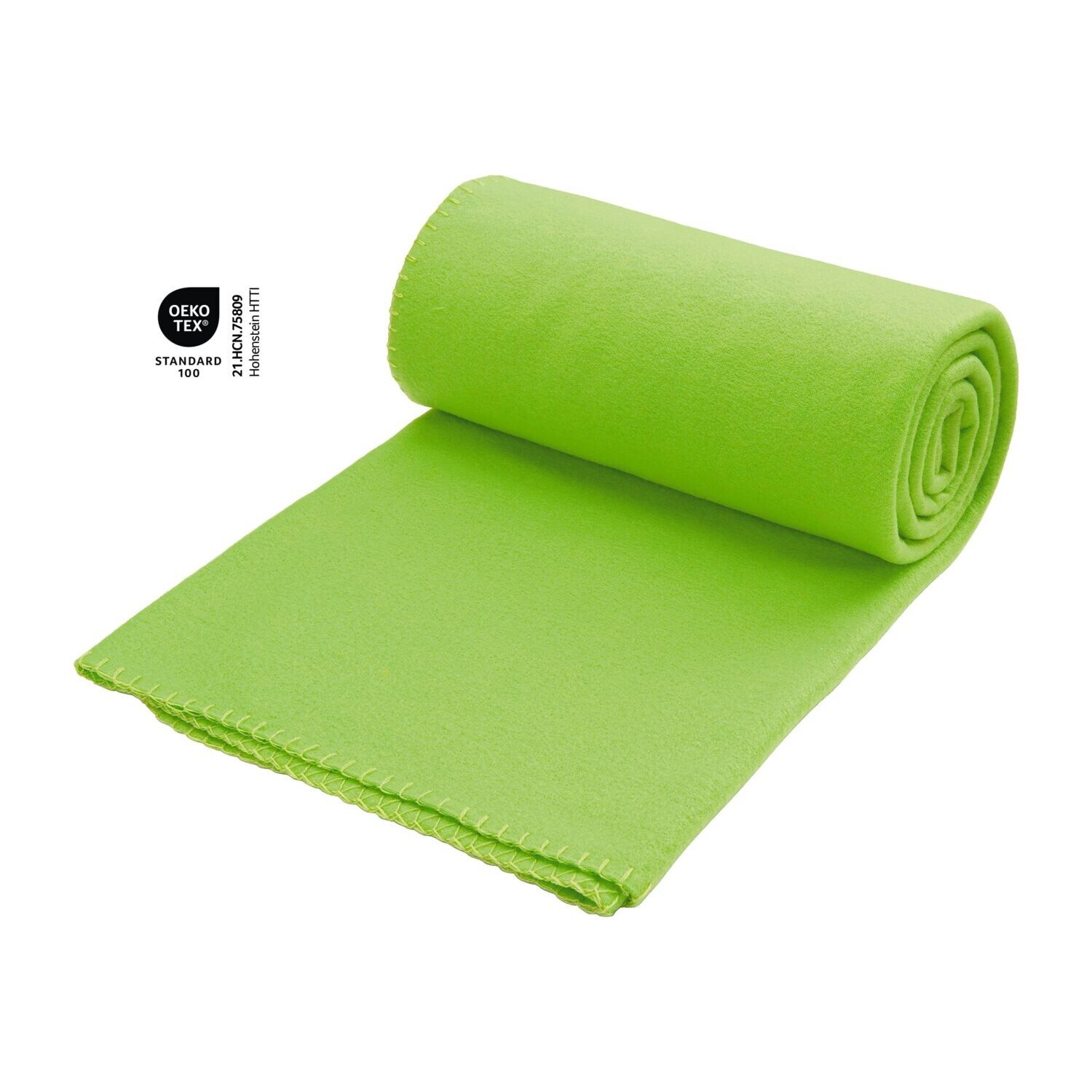 Fleecedecke Basic - 120x150 cm - 180 g/m² - grün-625
