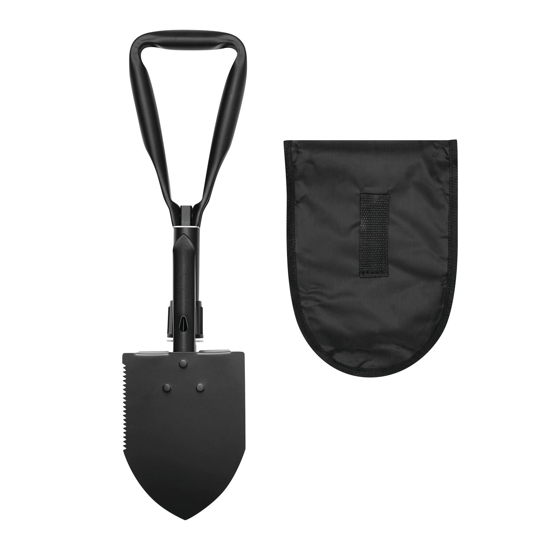Faltbarer Spaten SCOOP mit Tasche - schwarz-757