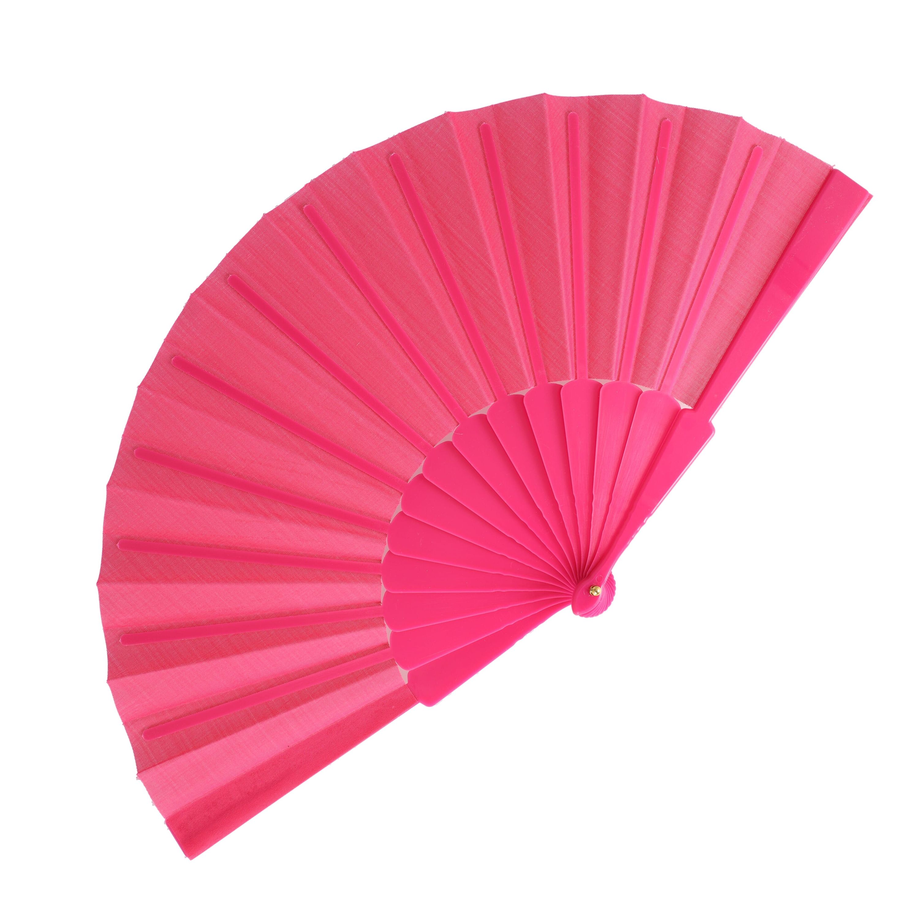 Fächer aus Kunststoff - rosa-454