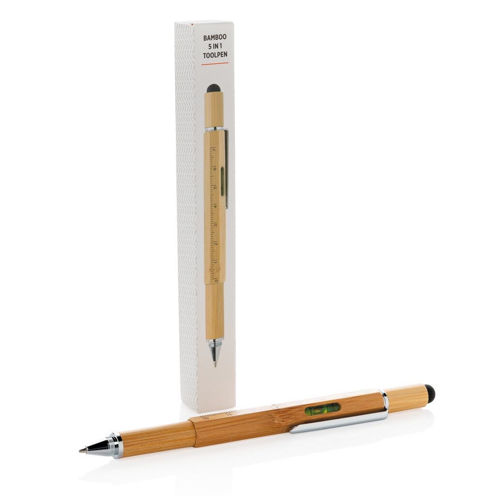 5-in-1 Bambus Tool-Stift - braun-542