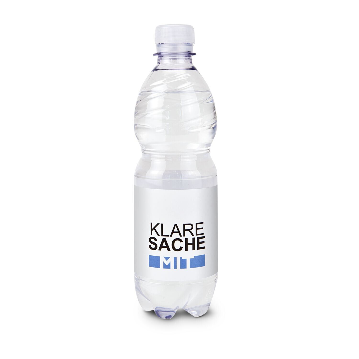 500 ml PromoWater - Mineralwasser mit Kohlensäure - Papier-Etikett-488