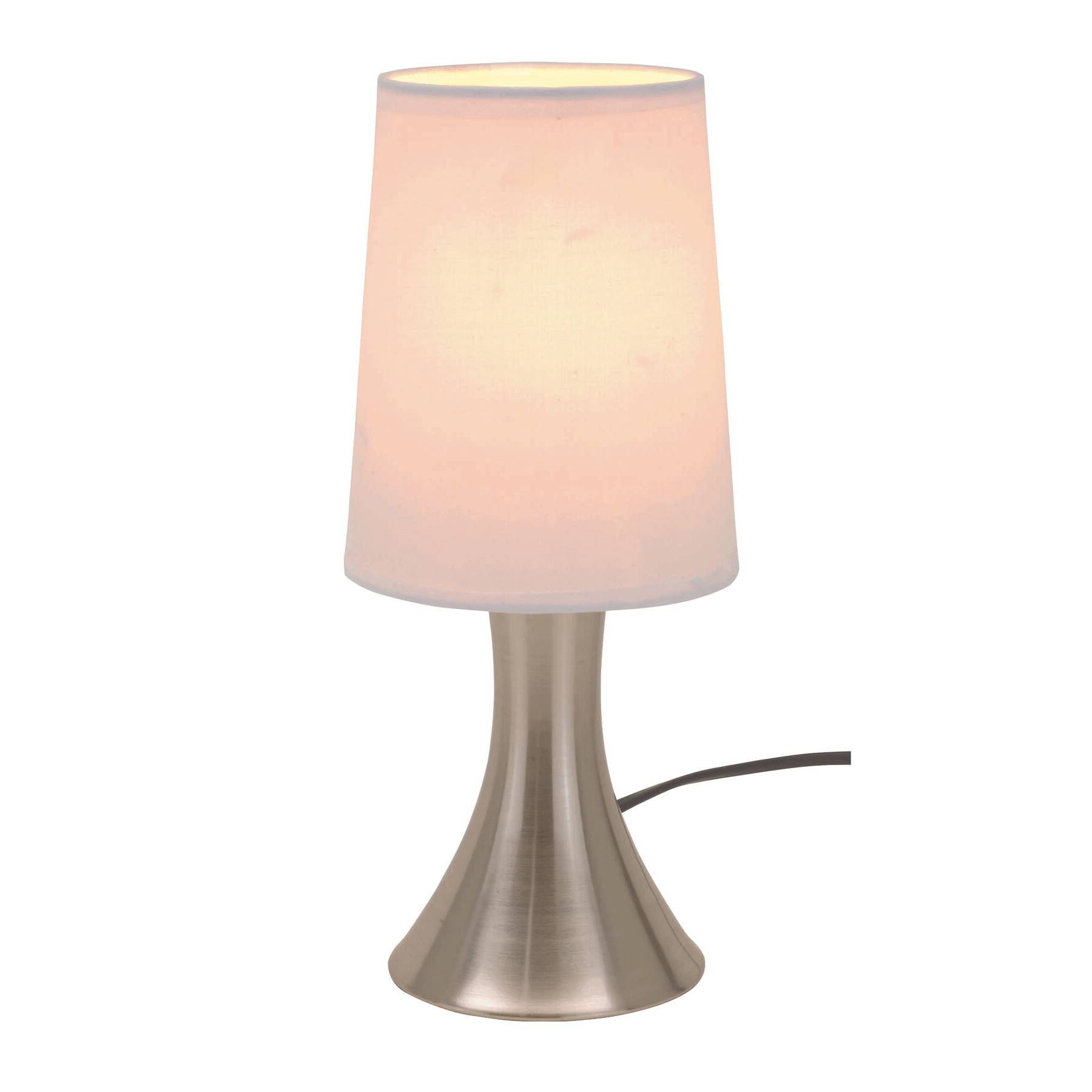 Tischlampe TOUCH ME - silber - weiß-616